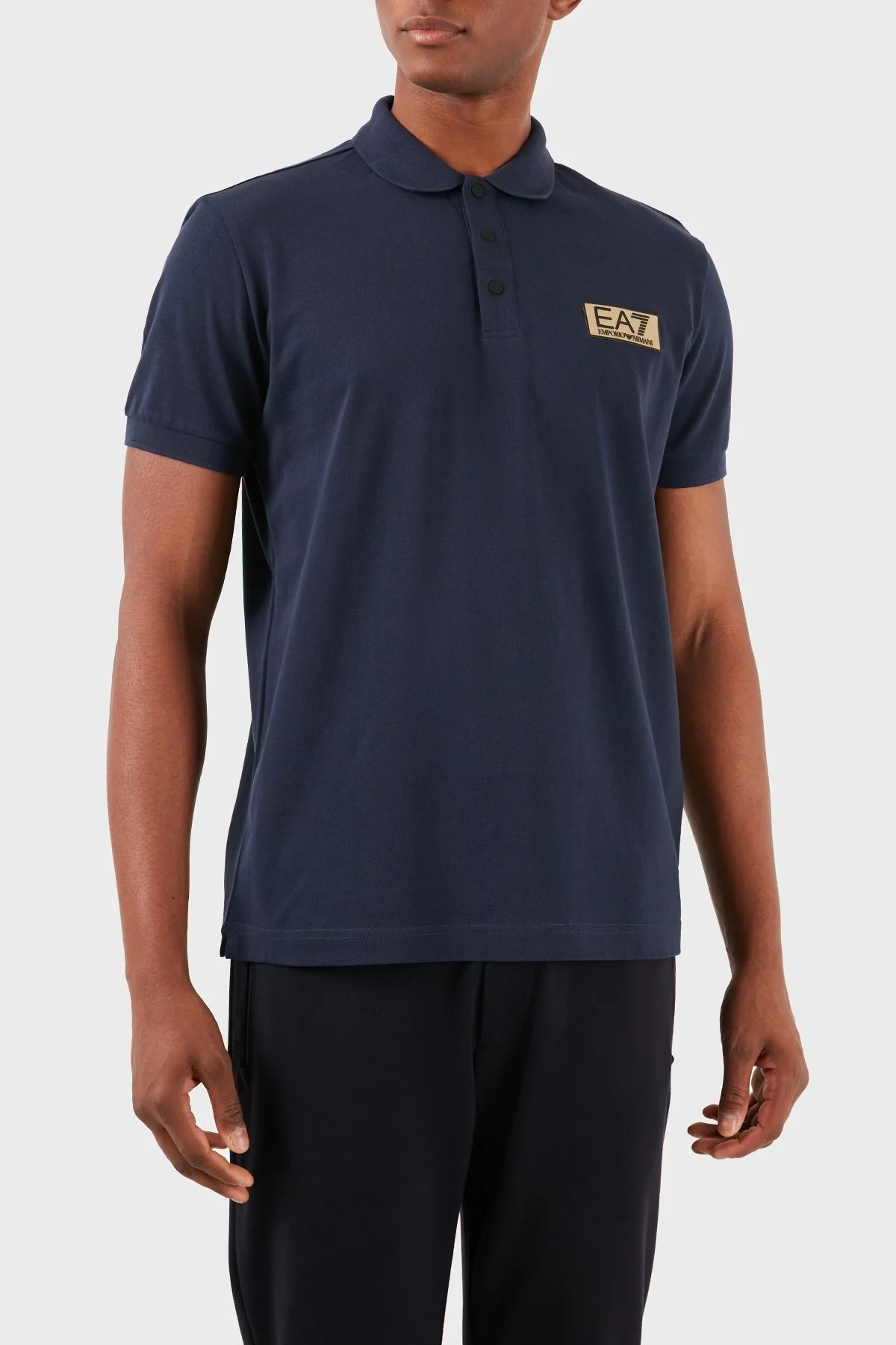 EA7 Pamuklu Regular Fit Erkek Polo Yaka T Shirt 3DPF02 PJ5AZ 1554 LACİVERT - 5