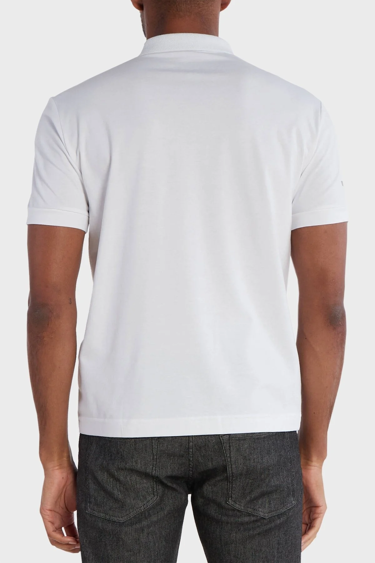 EA7 Pamuklu Regular Fit Erkek Polo Yaka T Shirt 3DPF06 PJUVZ 1100 BEYAZ - 2
