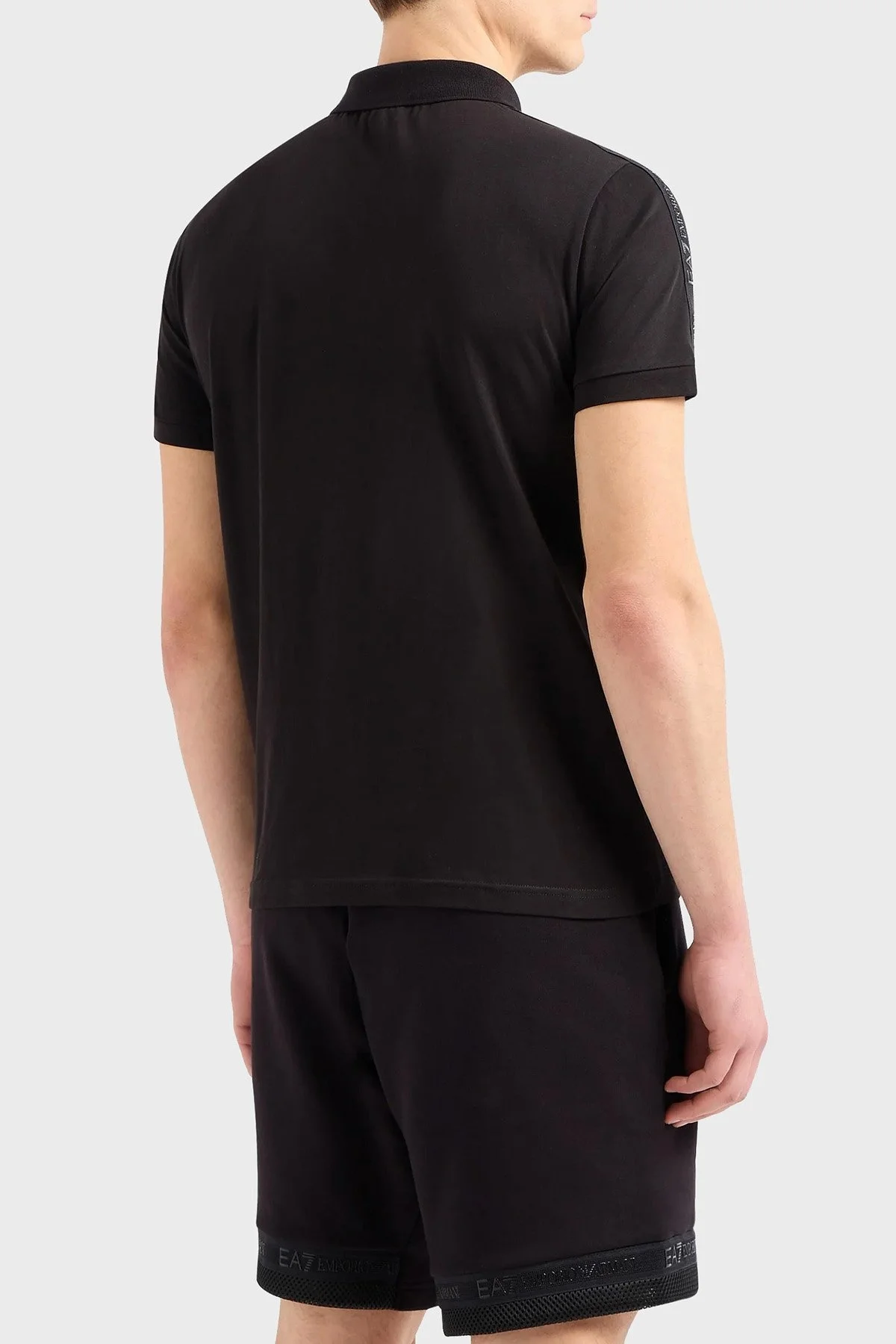 EA7 Pamuklu Regular Fit Erkek Polo Yaka T Shirt 3DPF23 PJ02Z 0200 SİYAH - 3