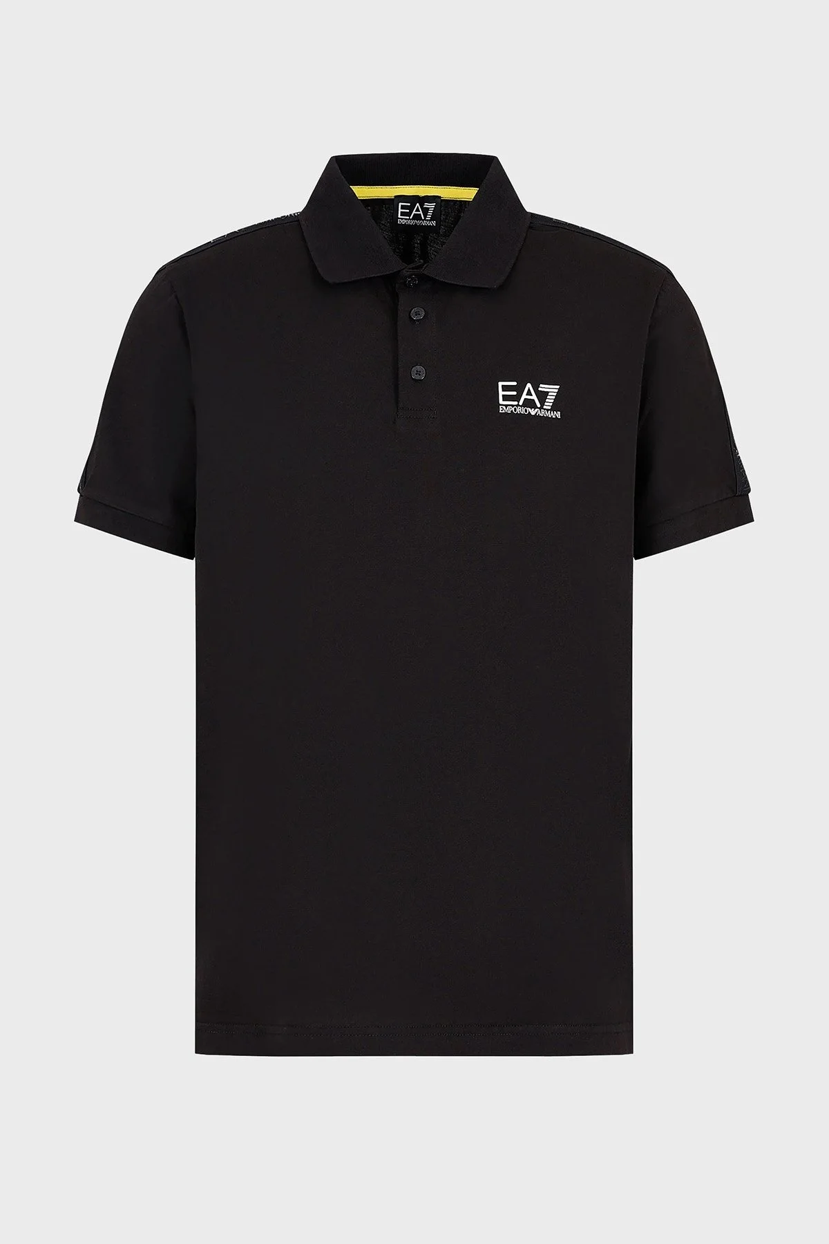 EA7 Pamuklu Regular Fit Erkek Polo Yaka T Shirt 3DPF23 PJ02Z 0200 SİYAH - 5