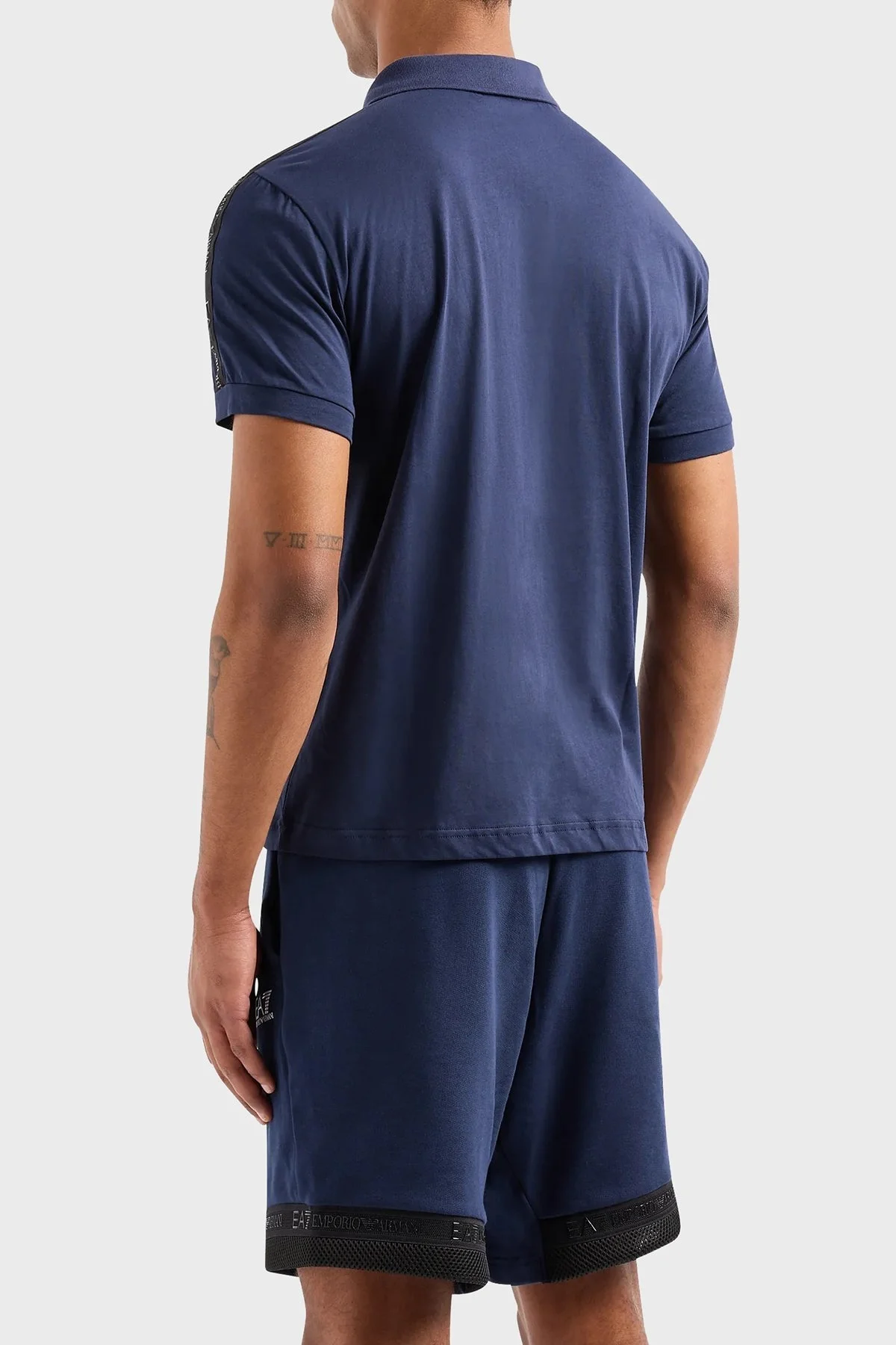 EA7 Pamuklu Regular Fit Erkek Polo Yaka T Shirt 3DPF23 PJ02Z 0554 LACİVERT - 2