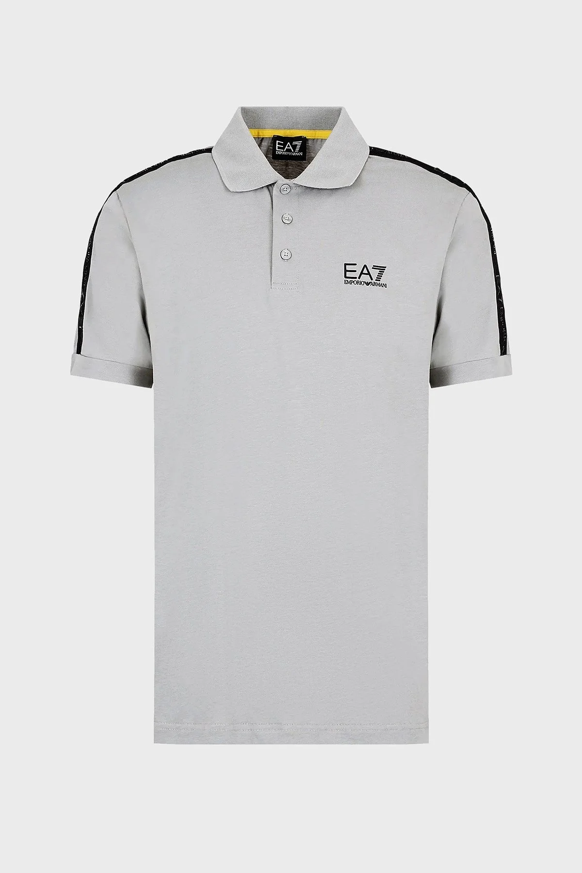 EA7 Pamuklu Regular Fit Erkek Polo Yaka T Shirt 3DPF23 PJ02Z 0923 GRİ - 5