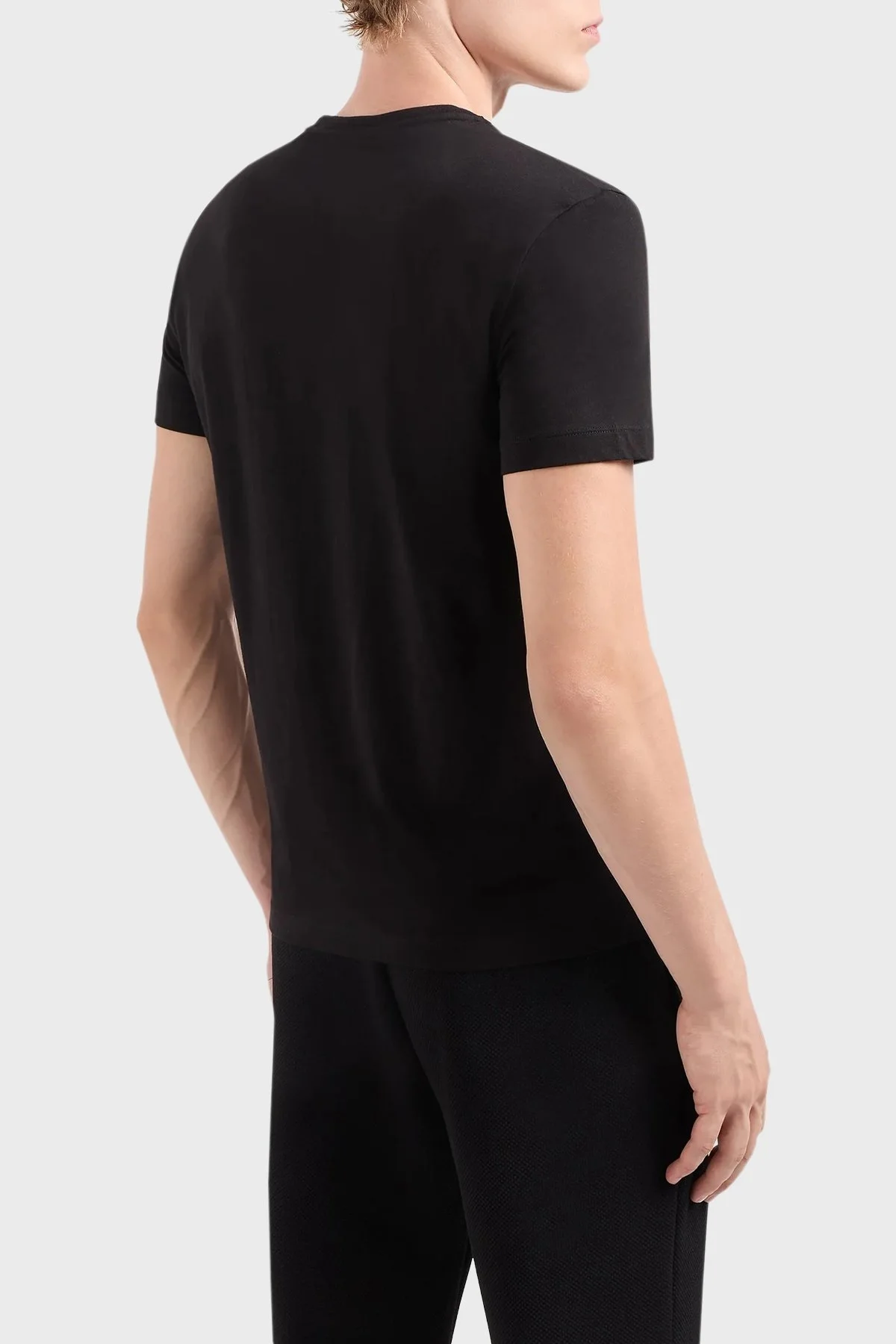 EA7 Pamuklu Regular Fit Erkek T Shirt 7M000007 AF10170 UC001 SİYAH - 2