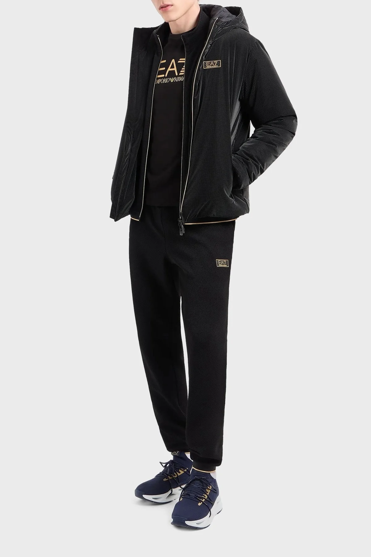 EA7 Pamuklu Regular Fit Erkek T Shirt 7M000007 AF10170 UC001 SİYAH - 3