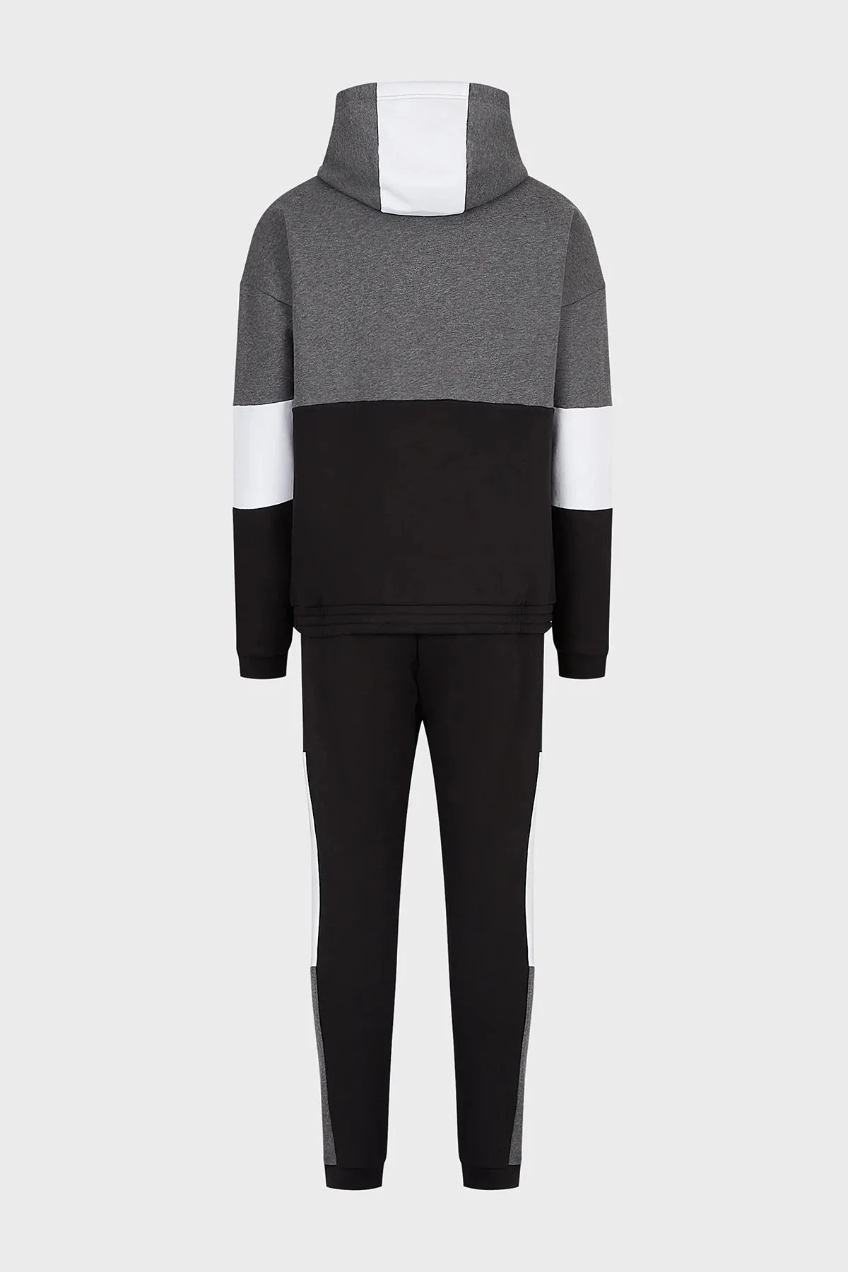 EA7 Pamuklu Regular Fit Fermuarlı Kapüşonlu Eşofman Takım Erkek Eşofman Takımı 6LPV54 PJ07Z 1200 SİYAH - 6