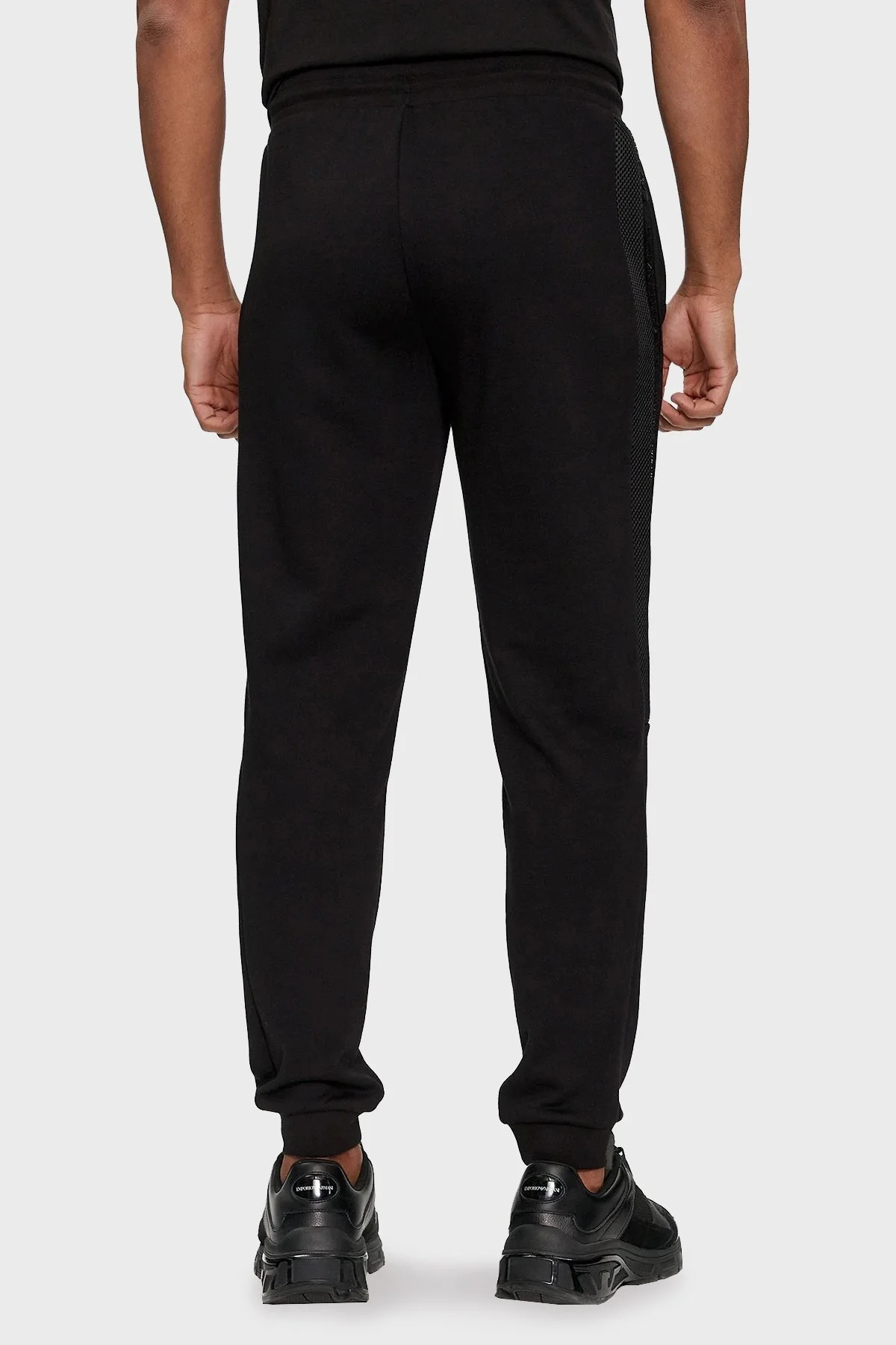 EA7 Pamuklu Regular Fit Jogger Spor Erkek Pantolon 3DPP76 PJEQZ 0200 SİYAH - 3