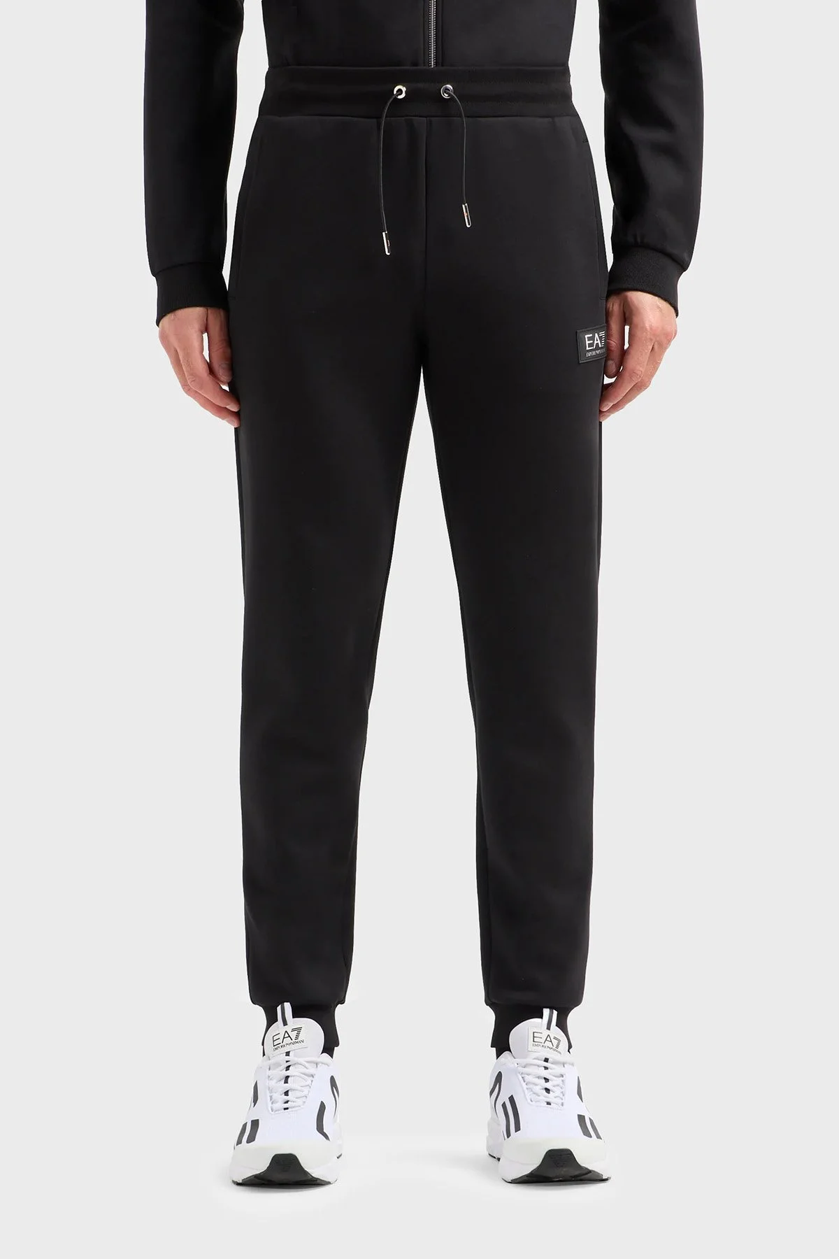 EA7 Pamuklu Regular Fit Jogger Spor Erkek Pantolon 3DPP77 PJUEZ 1200 SİYAH - 1