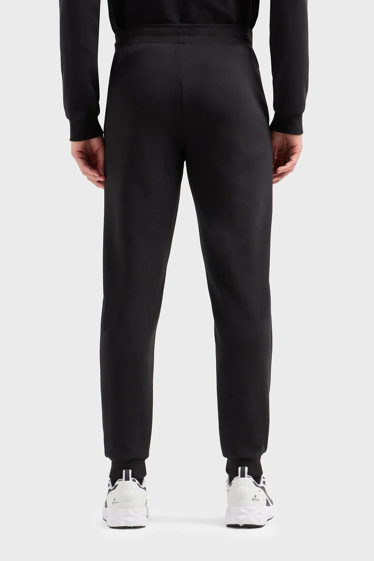 EA7 Pamuklu Regular Fit Jogger Spor Erkek Pantolon 3DPP77 PJUEZ 1200 SİYAH - 2
