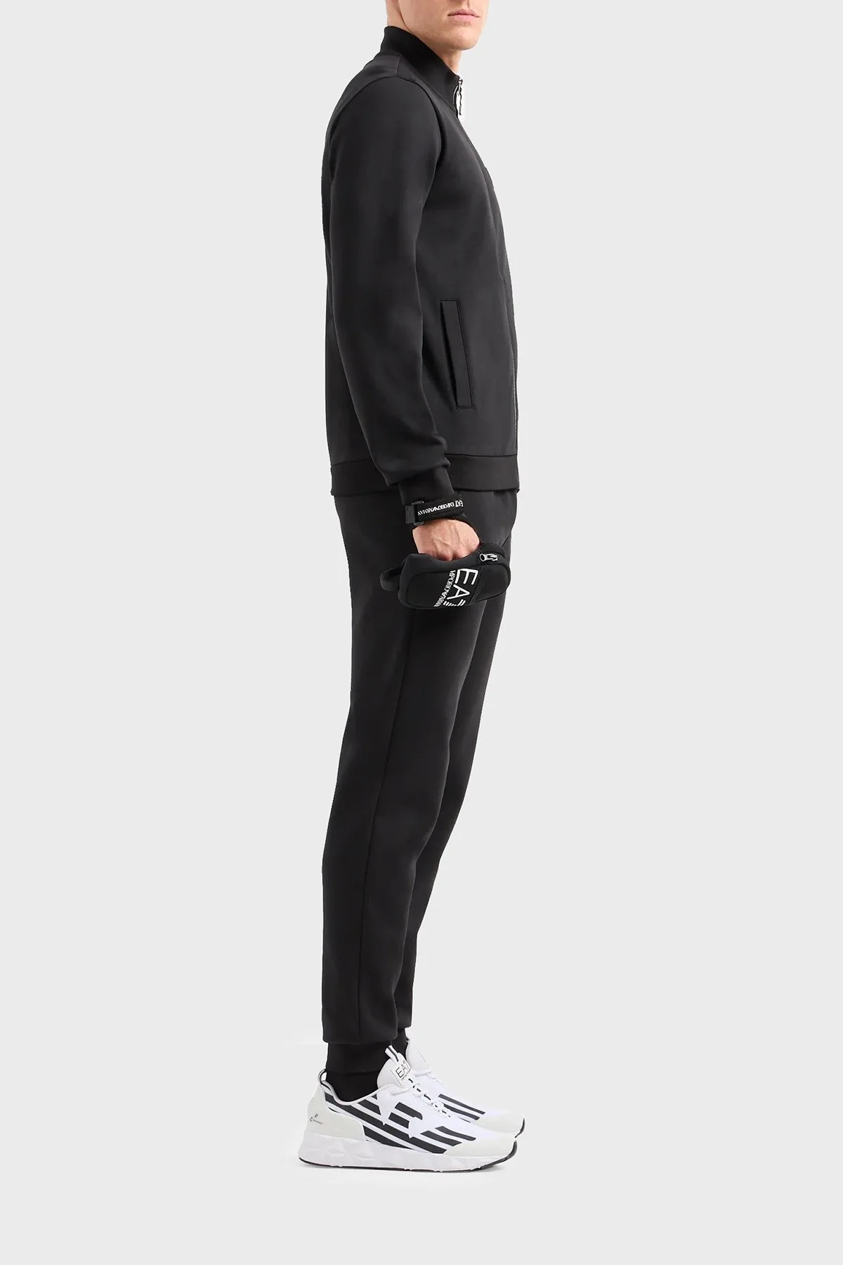EA7 Pamuklu Regular Fit Jogger Spor Erkek Pantolon 3DPP77 PJUEZ 1200 SİYAH - 3