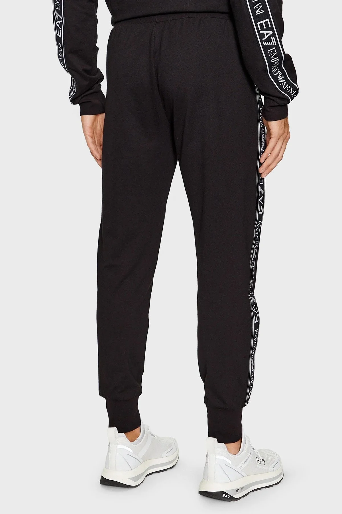 EA7 Pamuklu Regular Fit Jogger Spor Erkek Pantolon 6RPP54 PJ05Z 1200 SİYAH - 2