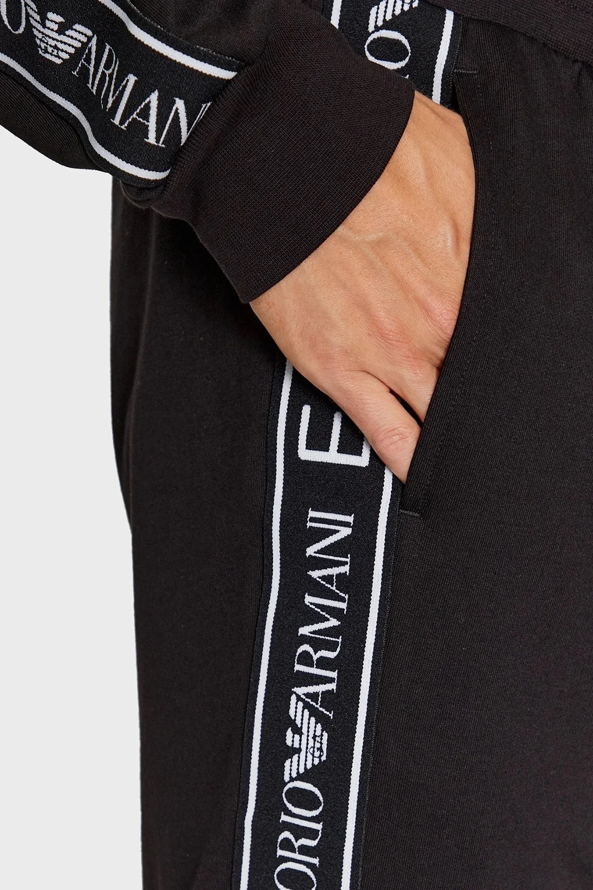 EA7 Pamuklu Regular Fit Jogger Spor Erkek Pantolon 6RPP54 PJ05Z 1200 SİYAH - 4