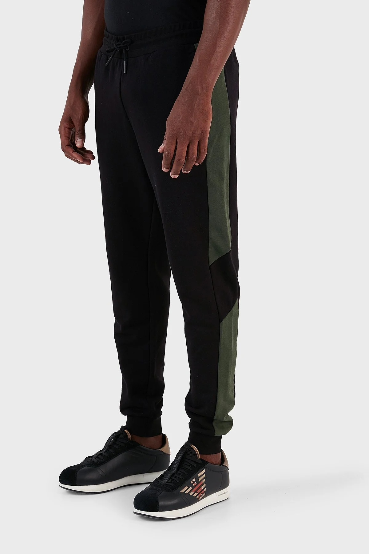 EA7 Pamuklu Regular Fit Jogger Spor Erkek Pantolon 6RPP65 PJEQZ 1200 SİYAH - 4