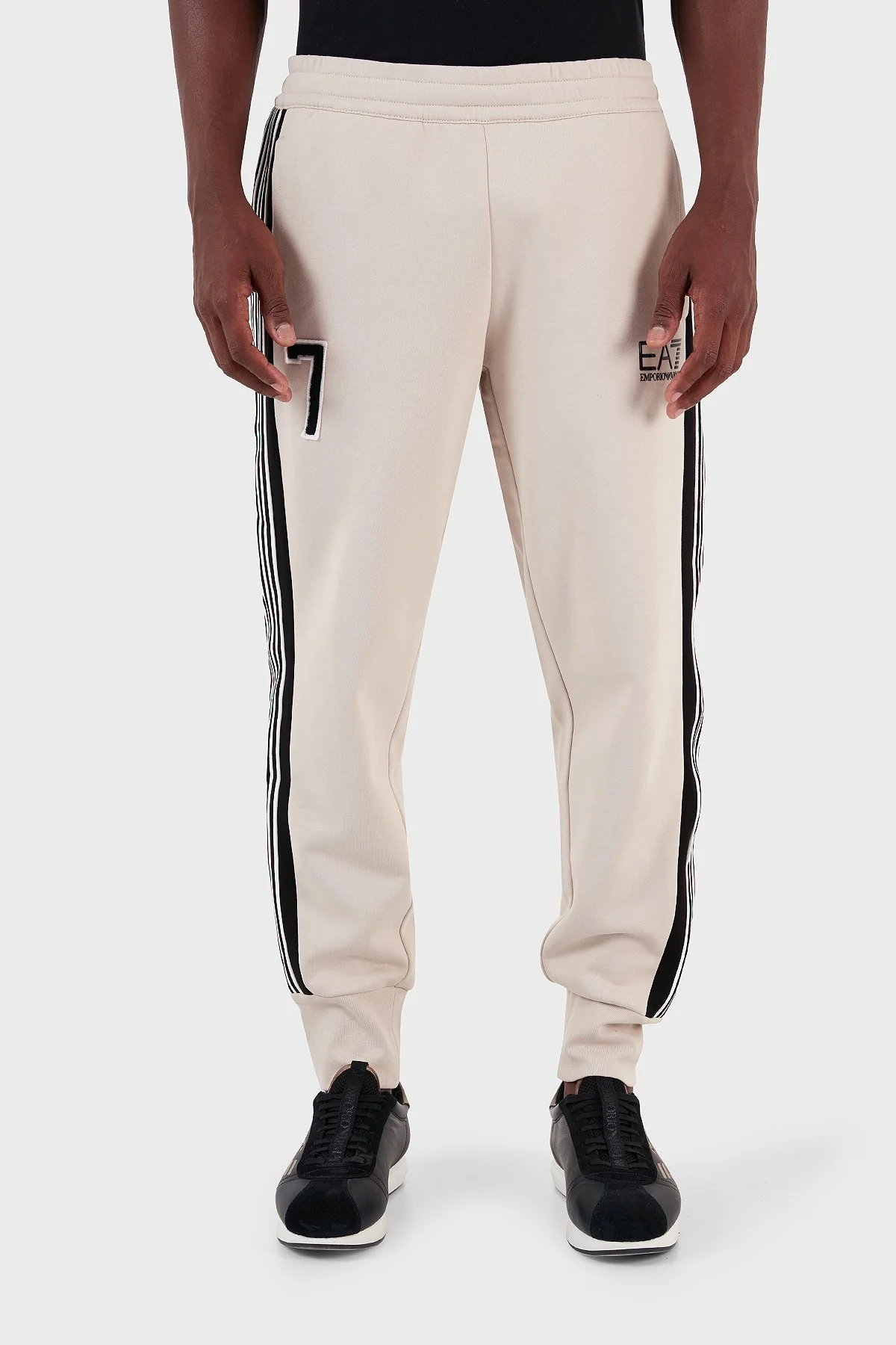 EA7 Pamuklu Regular Fit Jogger Spor Erkek Pantolon 6RPP89 PJ07Z 1716 BEJ - 8