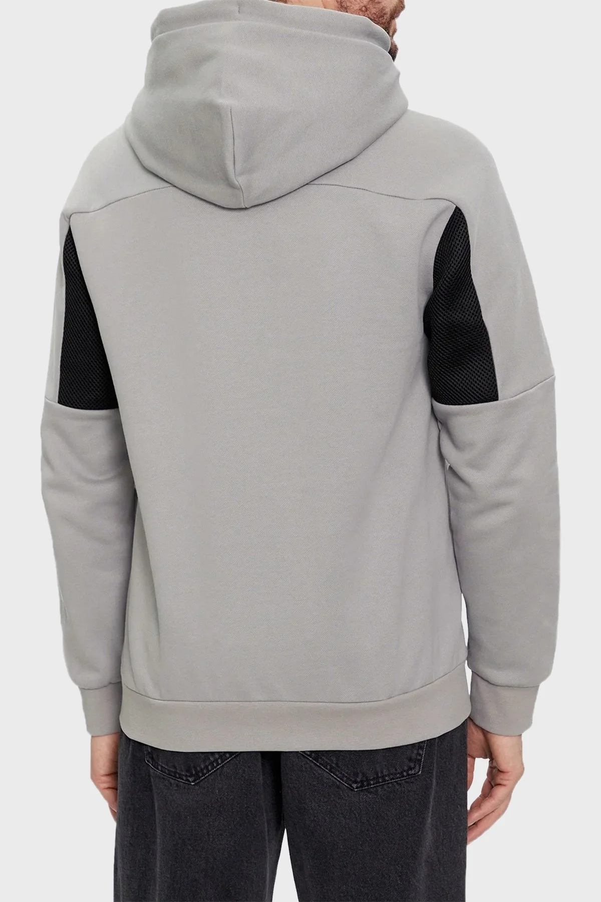 EA7 Pamuklu Regular Fit Kapüşolu Erkek Sweat 3DPM59 PJ07Z 1923 GRİ - 2