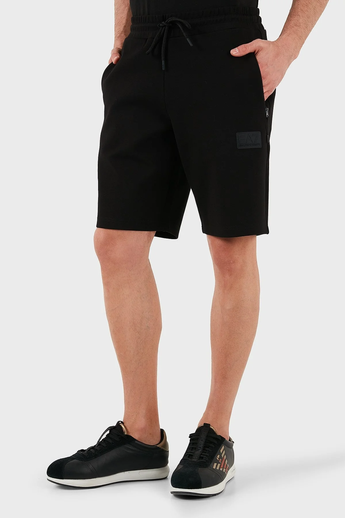EA7 Pamuklu Regular Fit Logolu Erkek Short 7M000095 AF12116 UC001 SİYAH - 4