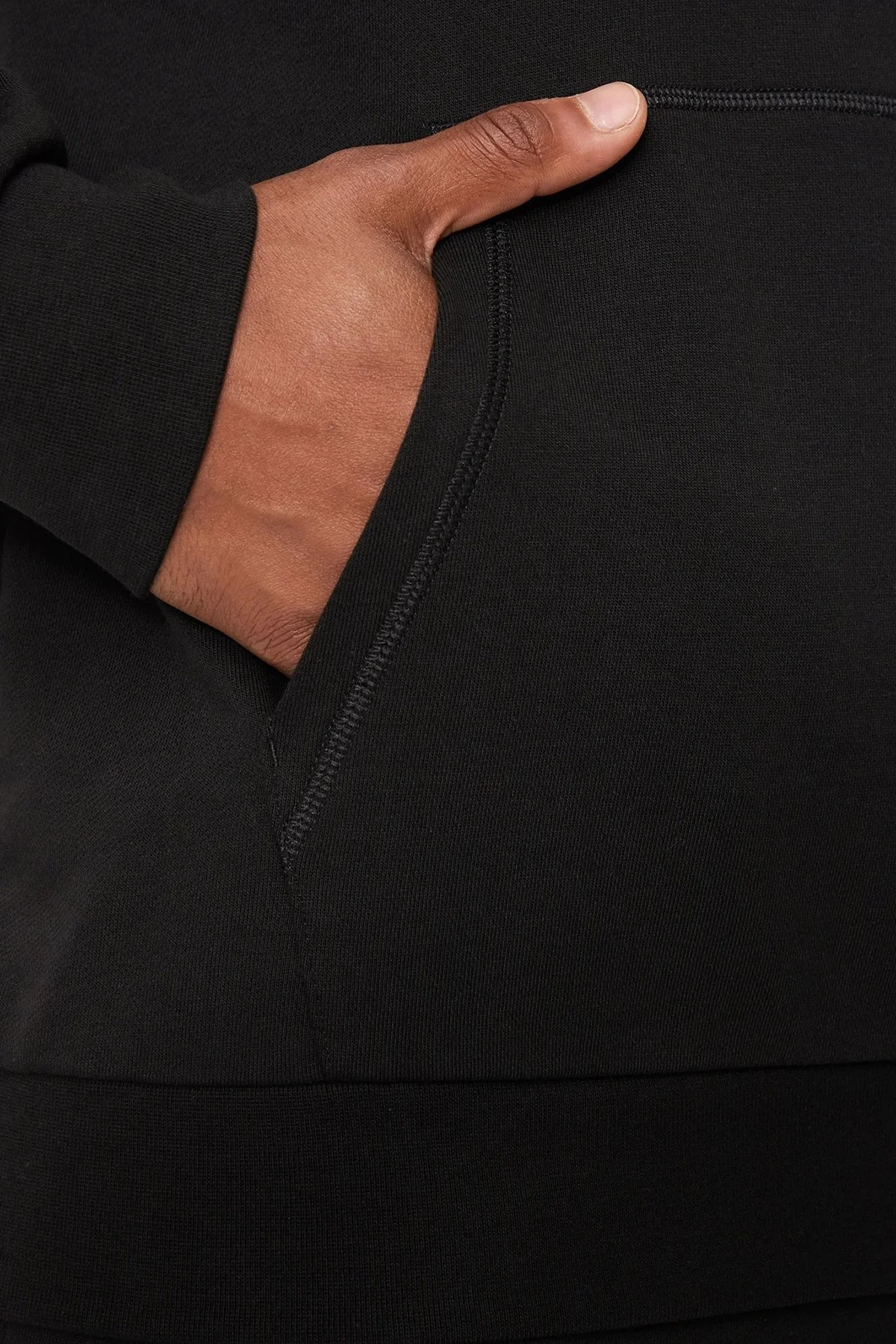 EA7 Pamuklu Regular Fit Logolu Kapüşonlu Erkek Sweat 6DPM16 PJSHZ 1200 SİYAH - 5