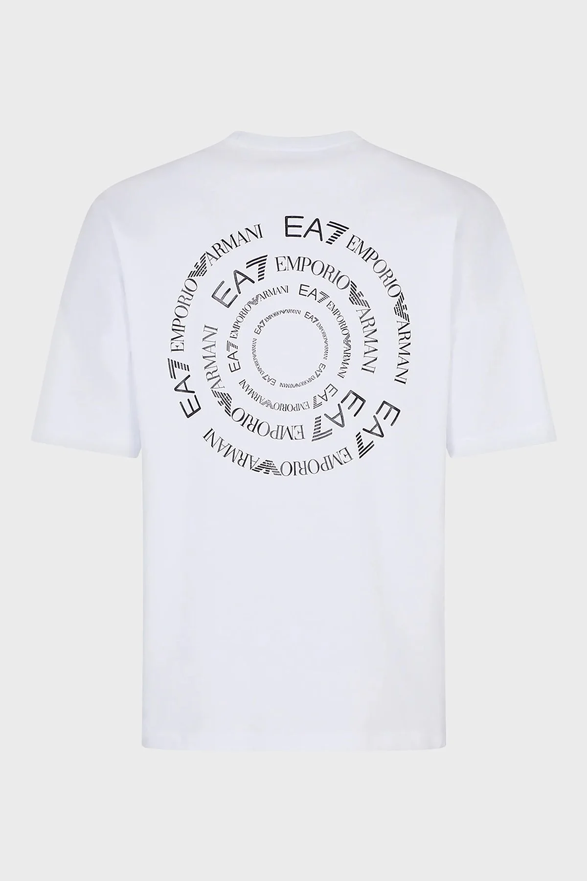 EA7 Pamuklu Relaxed Fit Bisiklet Yaka Erkek T Shirt 3RPT12 PJLBZ 0100 BEYAZ - 5