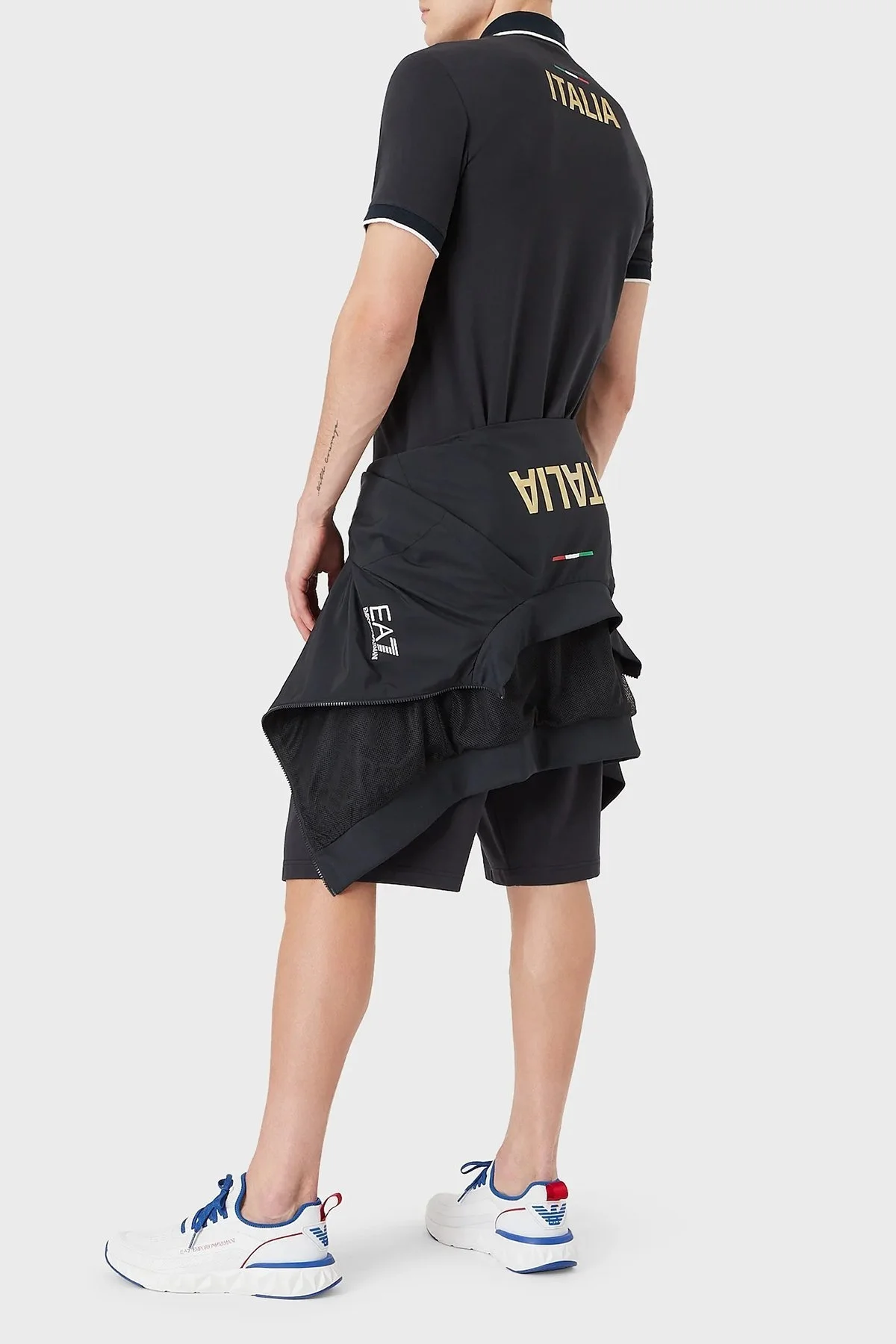 EA7 Pamuklu Relaxed Fit Düğmeli Erkek Polo T Shirt 8NPFC0 PCA2Z 1578 LACİVERT - 3