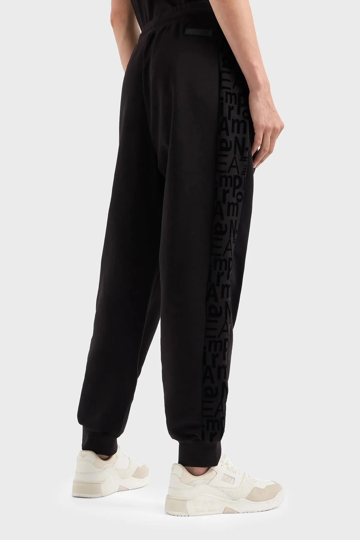 EA7 Pamuklu Relaxed Fit Jogger Bayan Pantolon 7W000008 AF10195 UC001 SİYAH - 4