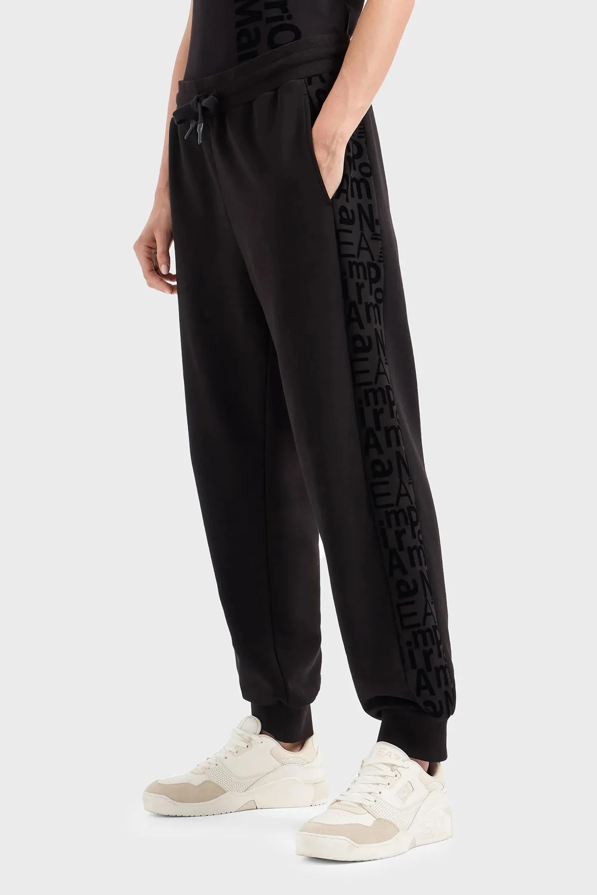 EA7 Pamuklu Relaxed Fit Jogger Kadın Pantolon 7W000008 AF10195 UC001 SİYAH - 2