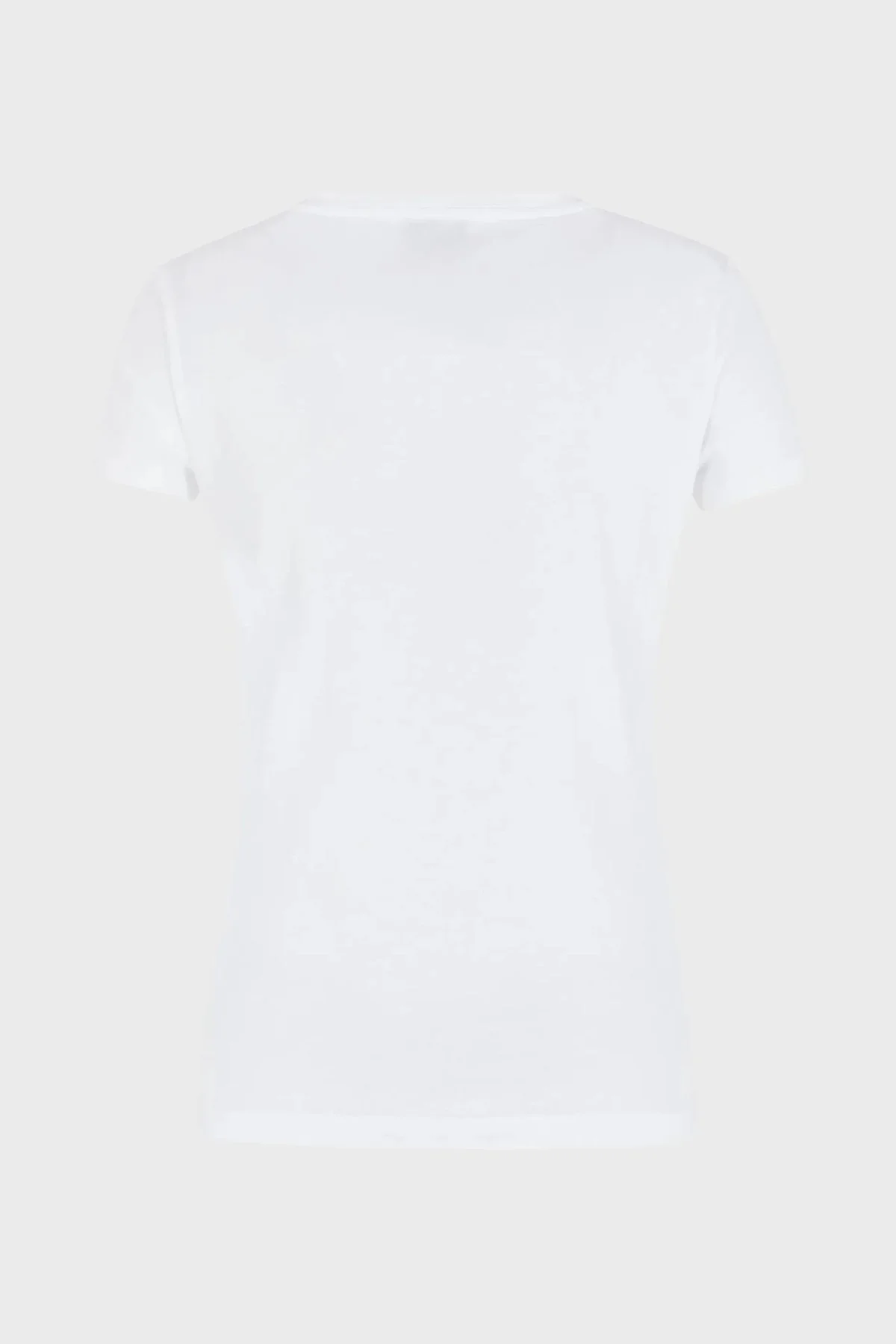 EA7 Pamuklu Slim Fit Bisiklet Yaka Bayan T Shirt 8NTT65 TJDQZ 1100 BEYAZ - 4