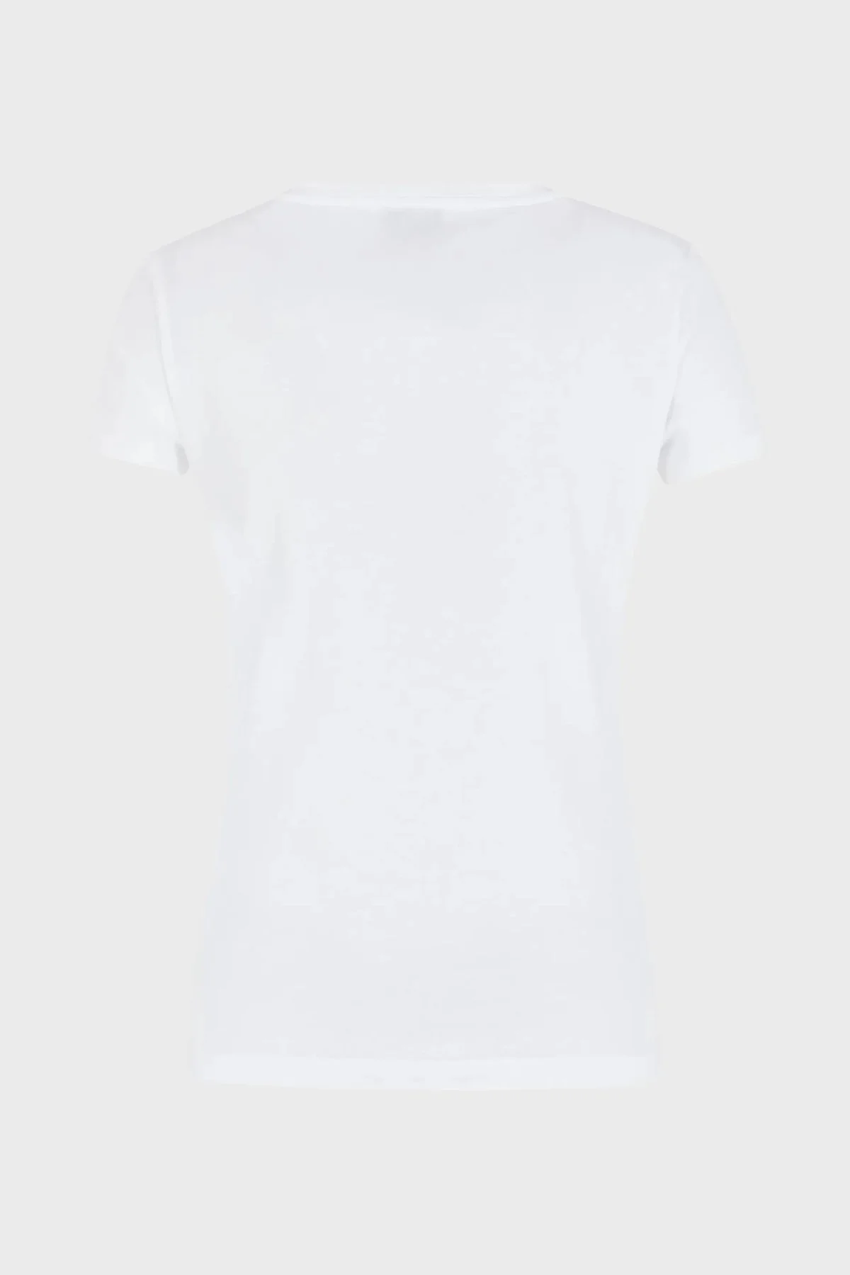 EA7 Pamuklu Slim Fit Bisiklet Yaka Kadın T Shirt 8NTT65 TJDQZ 1100 BEYAZ - 4