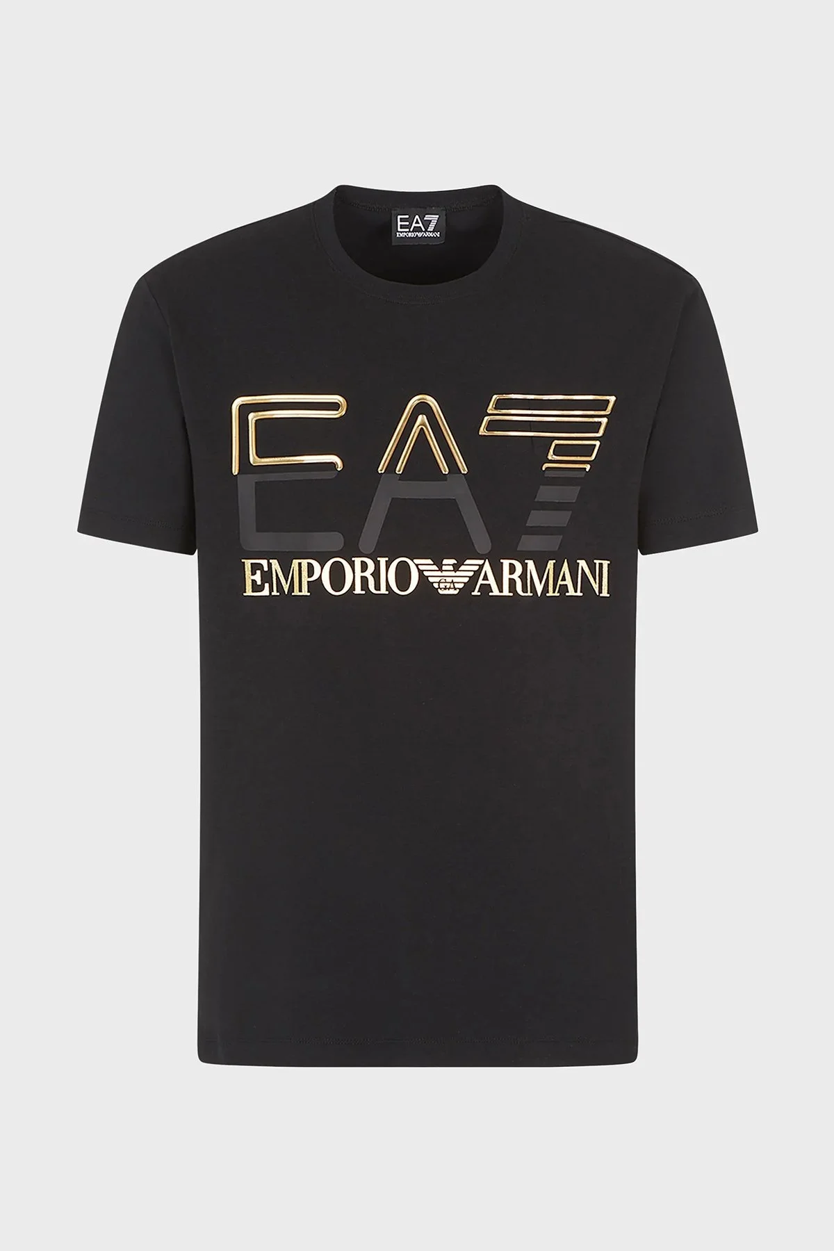 EA7 Pamuklu Slim Fit Bisiklet Yaka Erkek T Shirt 3RPT07 PJLBZ 0208 SİYAH - 3