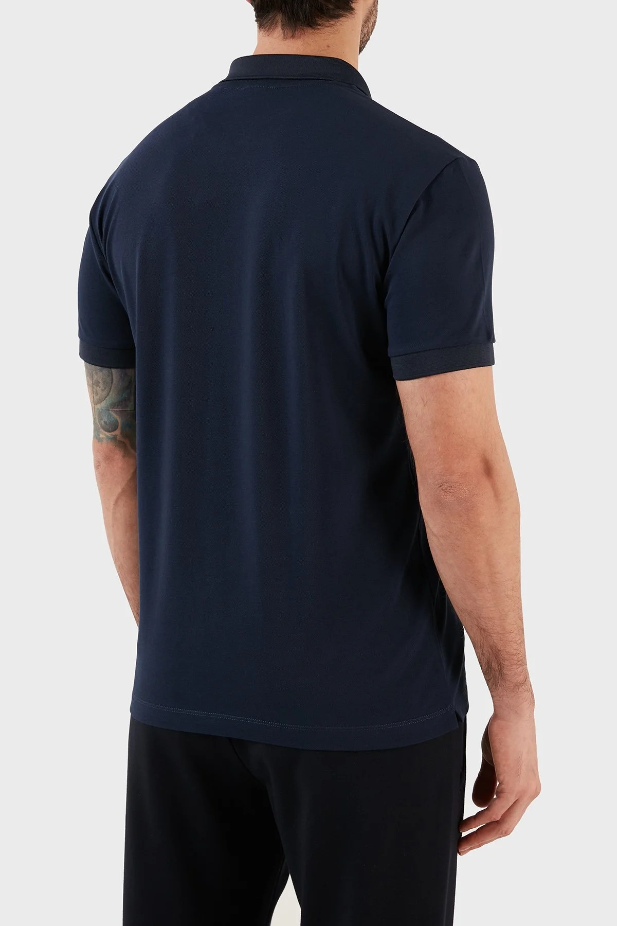 EA7 Pamuklu Slim Fit Düğmeli Erkek Polo T Shirt 3RPF01 PJ5AZ 1554 LACİVERT - 5