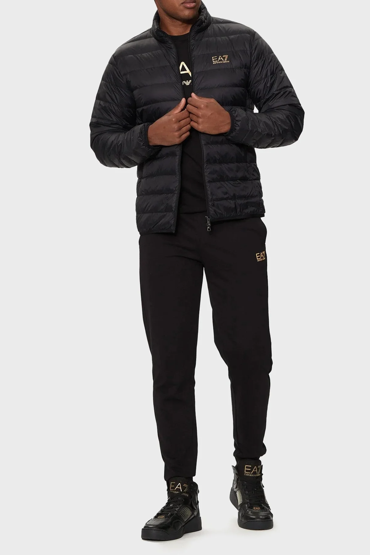 EA7 Regular Fit % 100 Kuş Tüyü Dolgulu Şişme Erkek Mont 8NPB23 PNGPZ 0208 SİYAH - 3