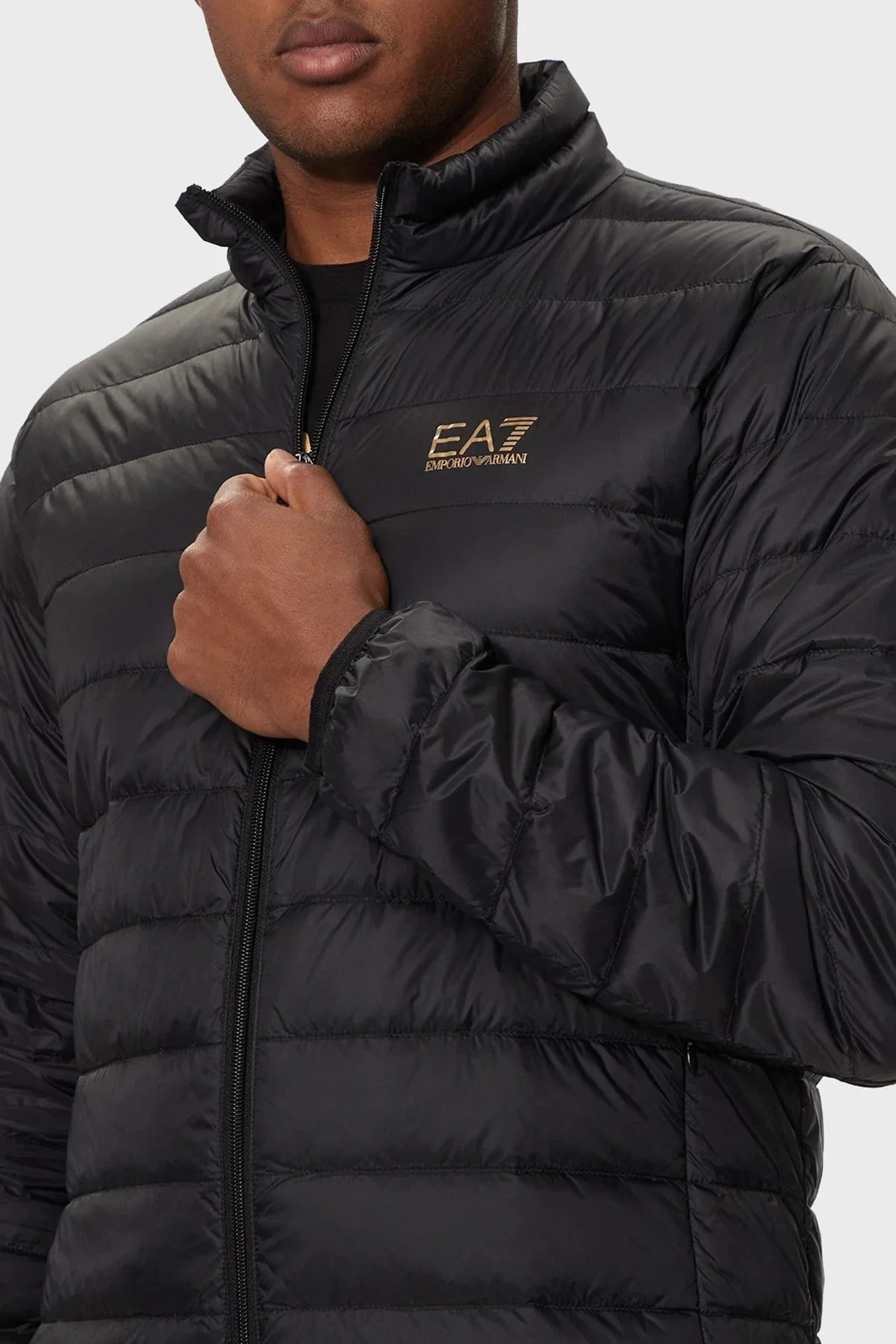 EA7 Regular Fit % 100 Kuş Tüyü Dolgulu Şişme Erkek Mont 8NPB23 PNGPZ 0208 SİYAH - 4