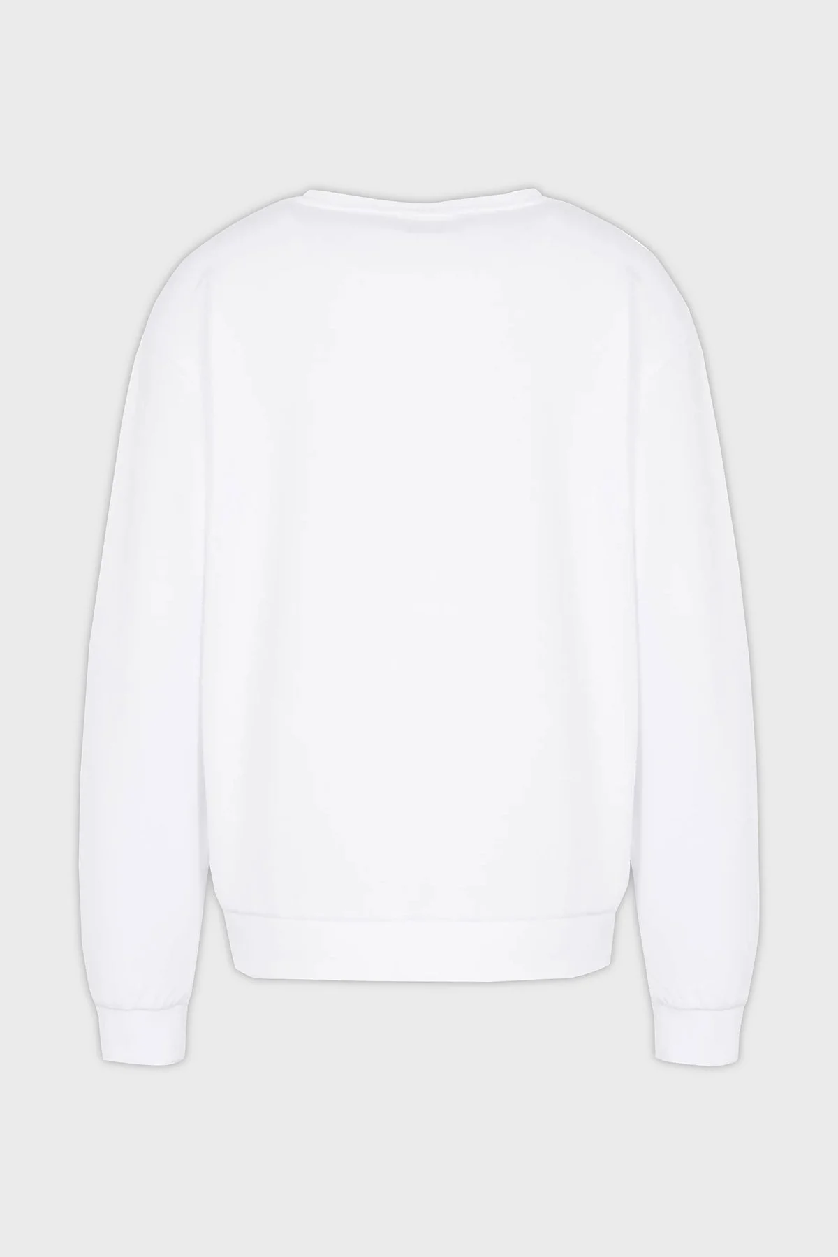 EA7 Regular Fit Bisiklet Yaka Bayan Sweat 6RTM25 TJKWZ 1100 BEYAZ - 5