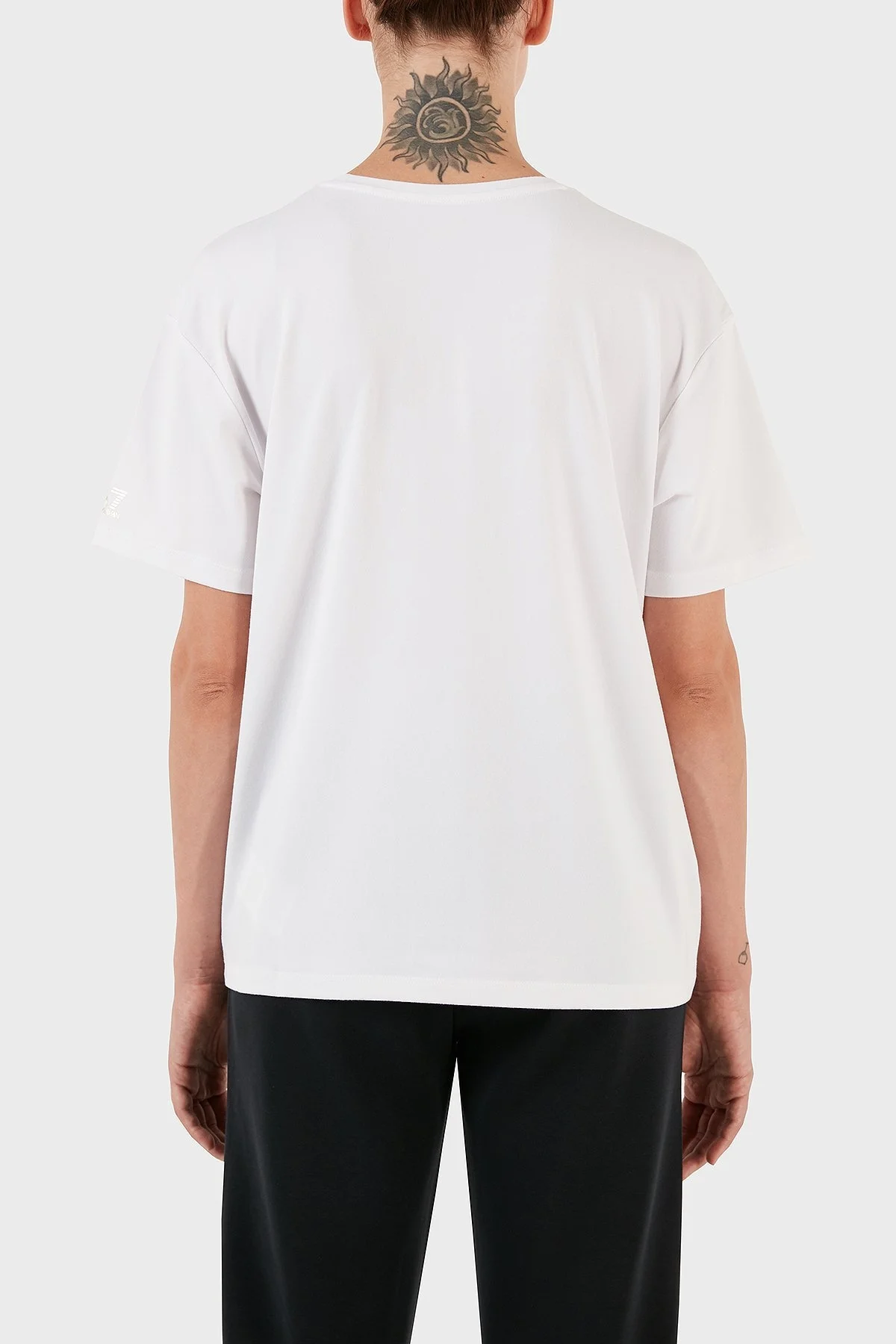 EA7 Regular Fit Bisiklet Yaka Bayan T Shirt 6RTT02 TJDFZ 1100 BEYAZ - 2