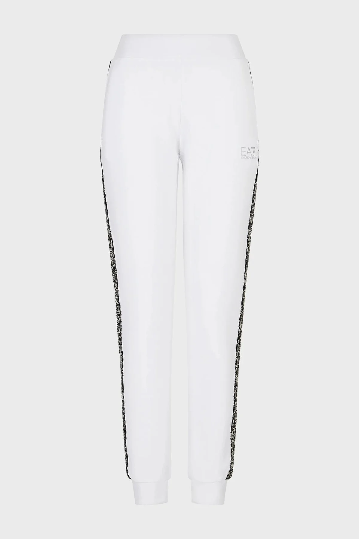 EA7 Regular Fit Cepli Jogger Spor Bayan Pantolon 3RTP73 TJLQZ 1100 BEYAZ - 4