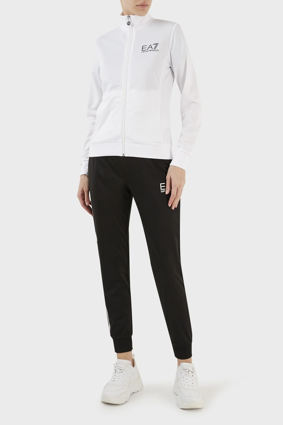 EA7 Regular Fit Cepli Jogger Spor Bayan Pantolon 6LTV58 TJ26Z 22BA A SİYAH - 4