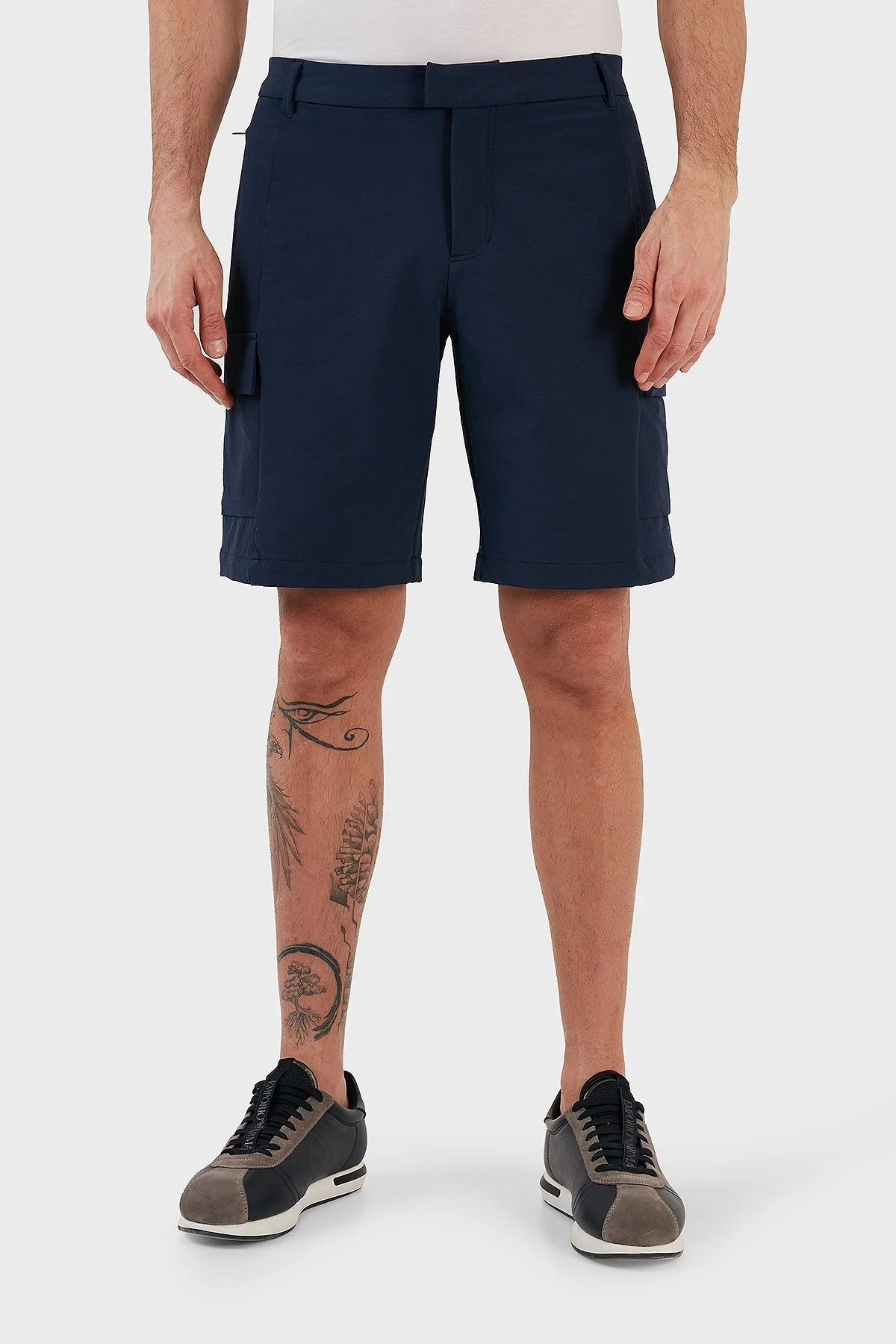EA7 Regular Fit Cepli Kargo Erkek Bermuda 3RPS01 PNBWZ 1554 LACİVERT - 2