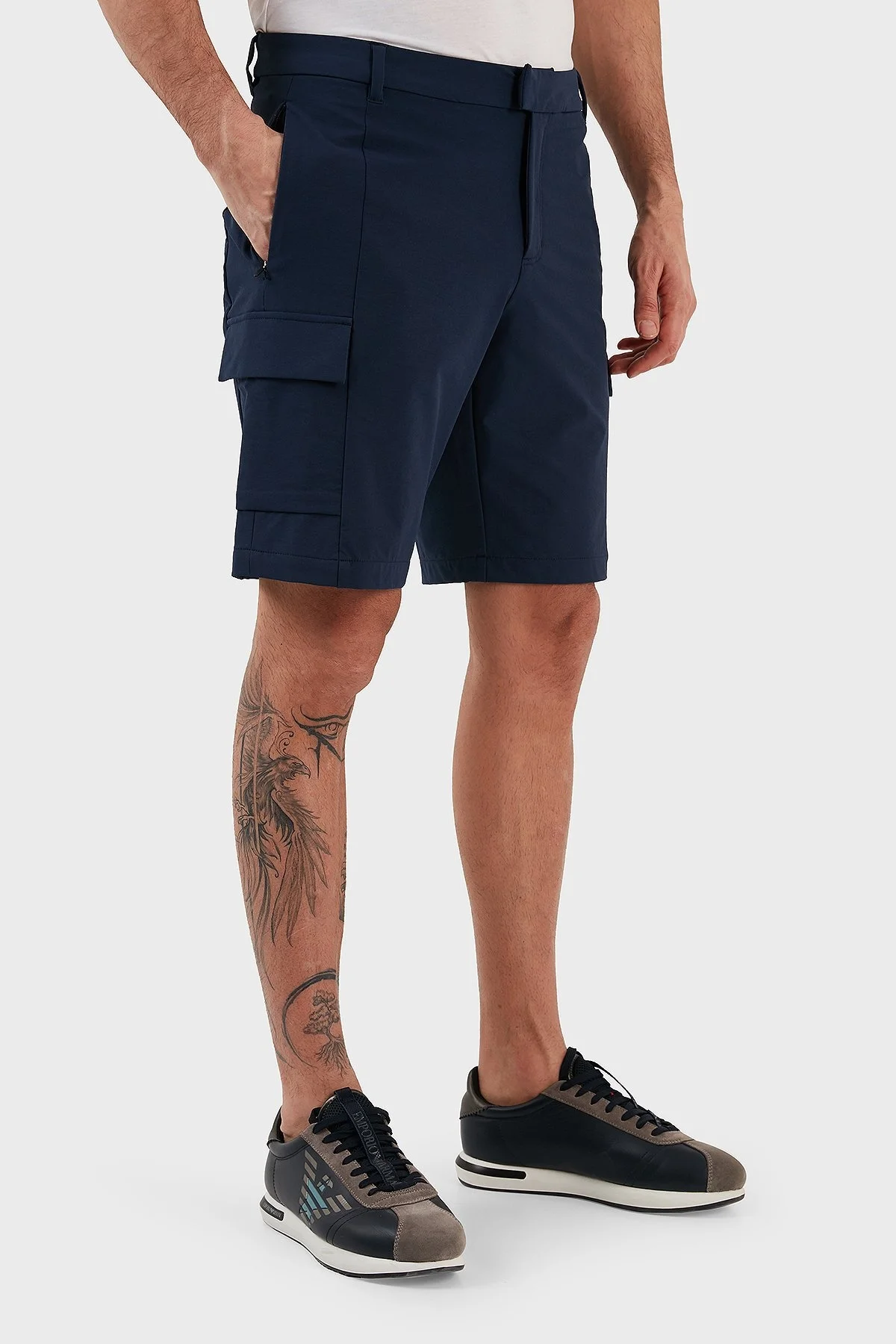 EA7 Regular Fit Cepli Kargo Erkek Bermuda 3RPS01 PNBWZ 1554 LACİVERT - 3