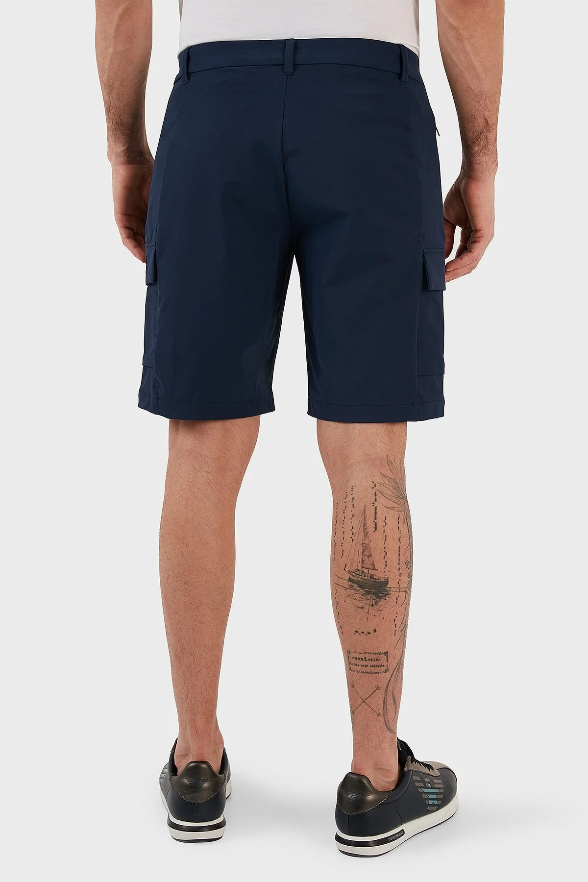 EA7 Regular Fit Cepli Kargo Erkek Bermuda 3RPS01 PNBWZ 1554 LACİVERT - 6