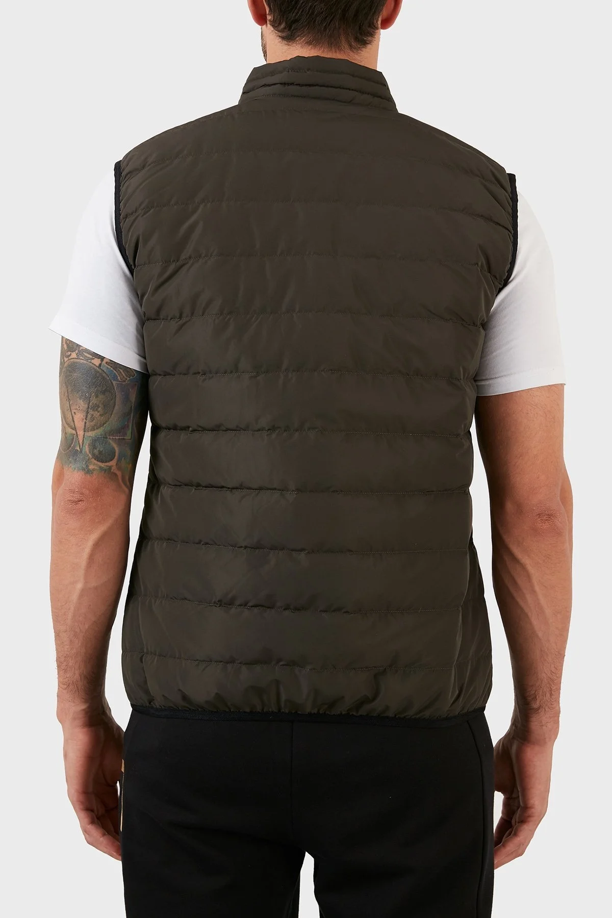 EA7 Regular Fit Cepli Ördek ve Kuş Tüyü Dolgulu Dik Yaka Erkek Yelek 8NPQ03 PNE1Z 1866 HAKİ - 6