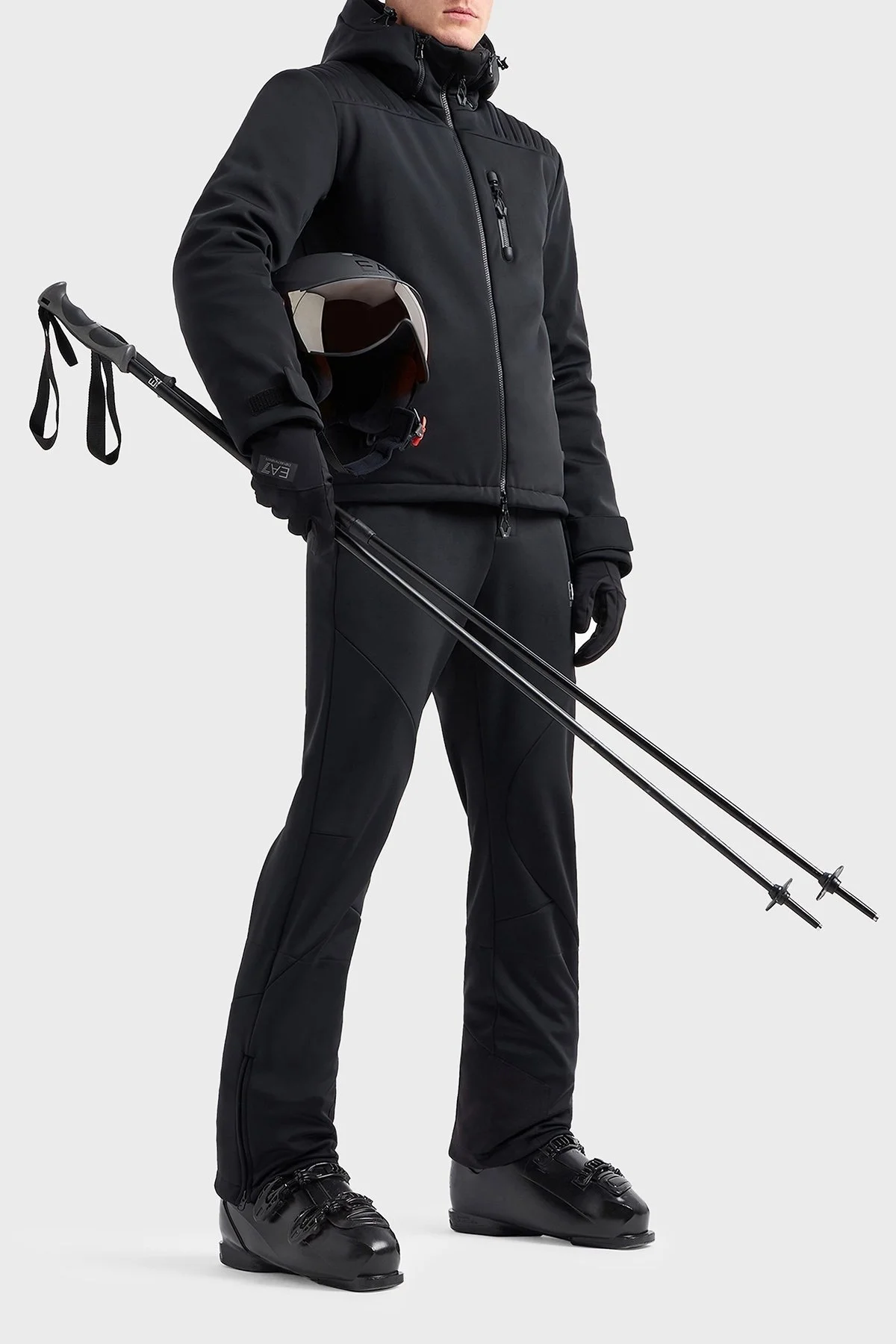 EA7 Regular Fit Çıkarılabilir Kapüşonlu Erkek Mont 6DPG12 PN8HZ 1200 SİYAH - 2