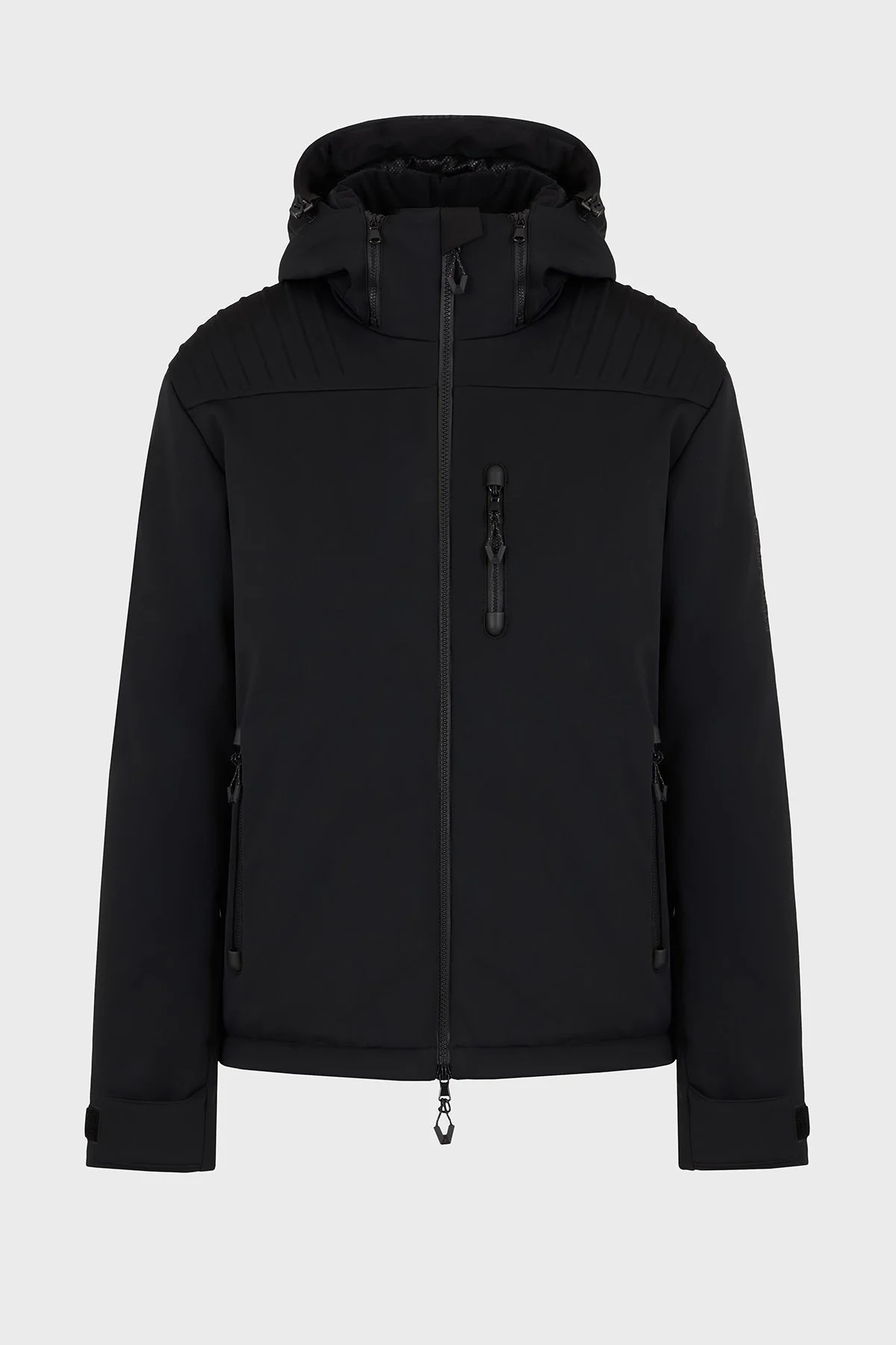 EA7 Regular Fit Çıkarılabilir Kapüşonlu Erkek Mont 6DPG12 PN8HZ 1200 SİYAH - 5