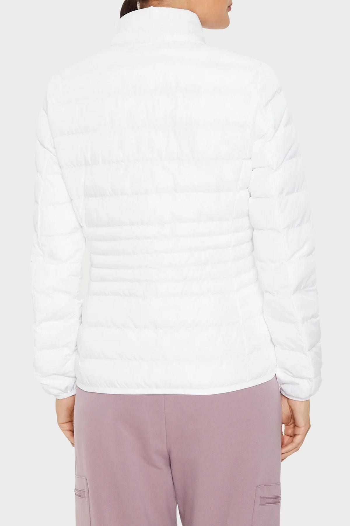 EA7 Regular Fit Çıkarılabilir Kapüşonlu Şişme Bayan Mont 8NTB23 TNF8Z 0104 BEYAZ - 5