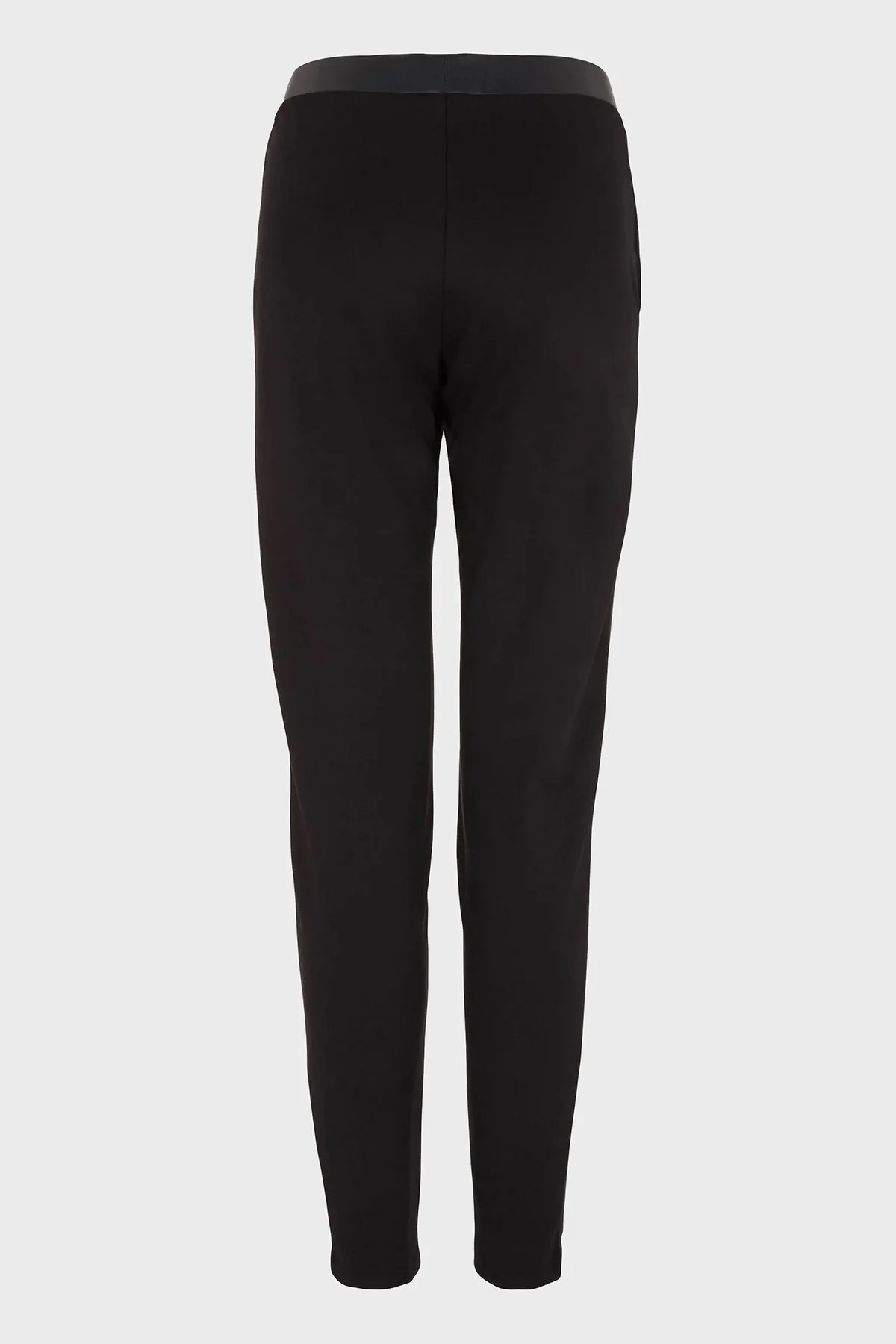 EA7 Regular Fit Deri Görünümlü Tayt Bayan Pantolon 6RTP72 TJRLZ 1200 SİYAH - 4
