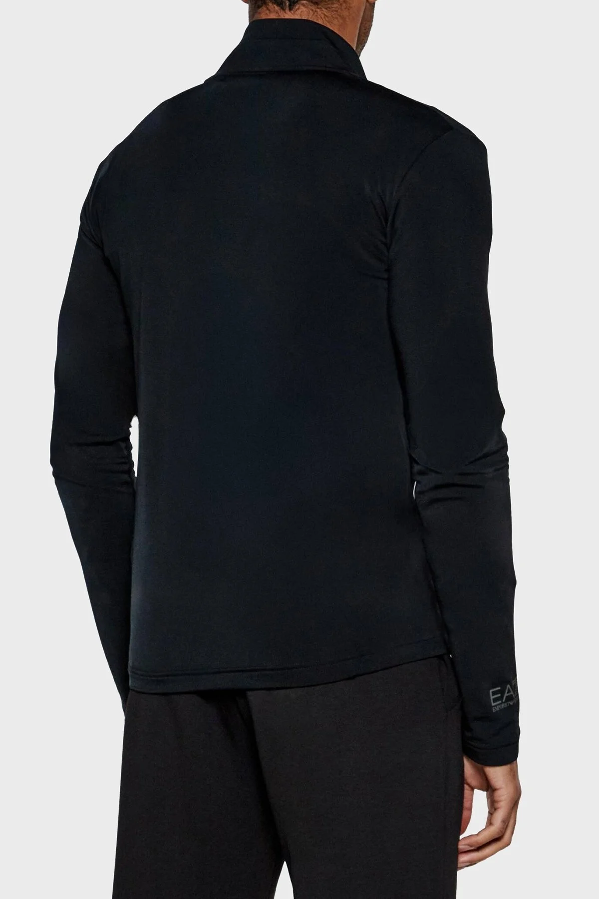 EA7 Regular Fit Dik Yaka Fermuarlı Erkek Sweat 6DPMC5 PJJFZ 1200 SİYAH - 10