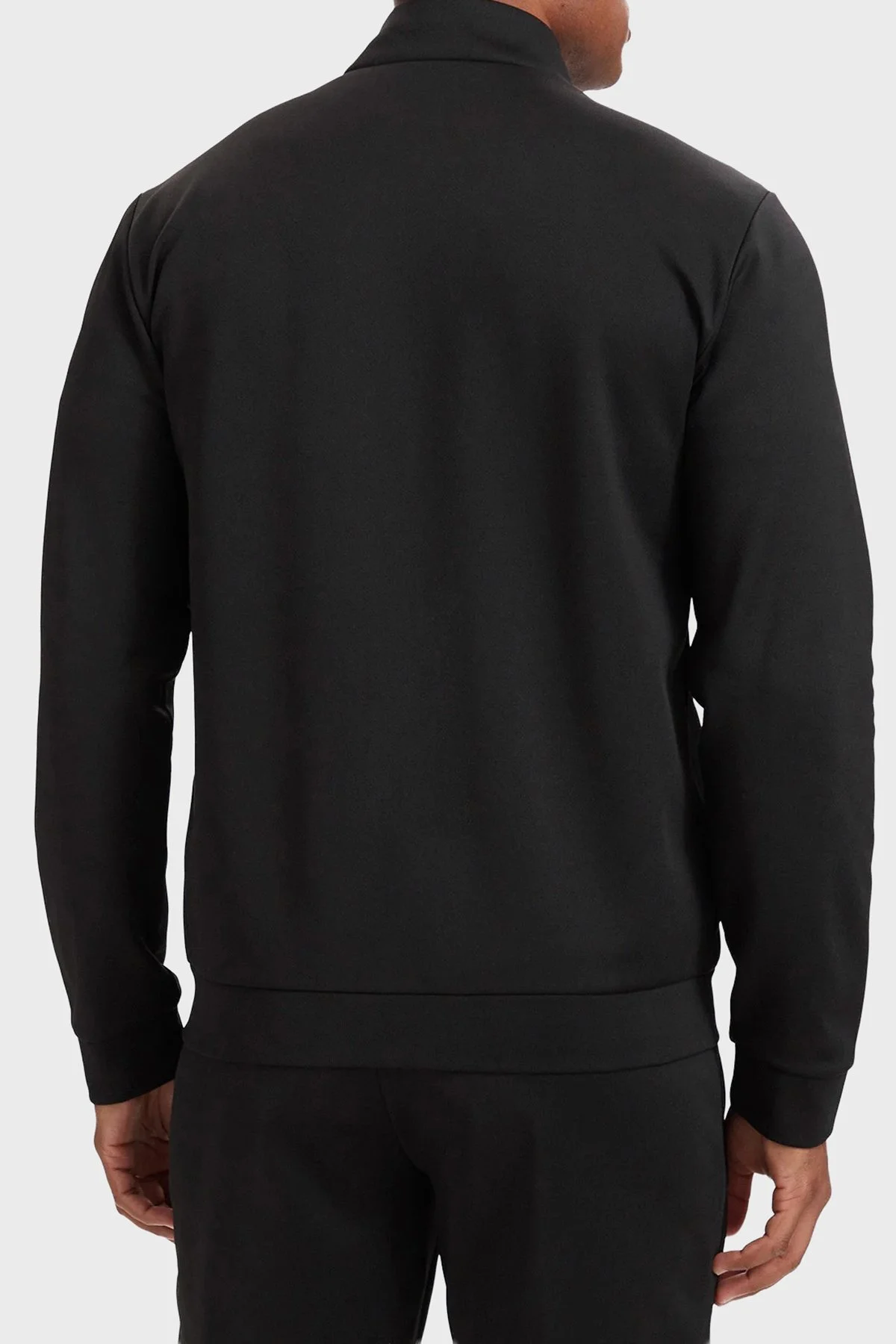 EA7 Regular Fit Dik Yaka Fermuarlı Erkek Sweat 7M002098 AF27716 UC001 Siyah - 4