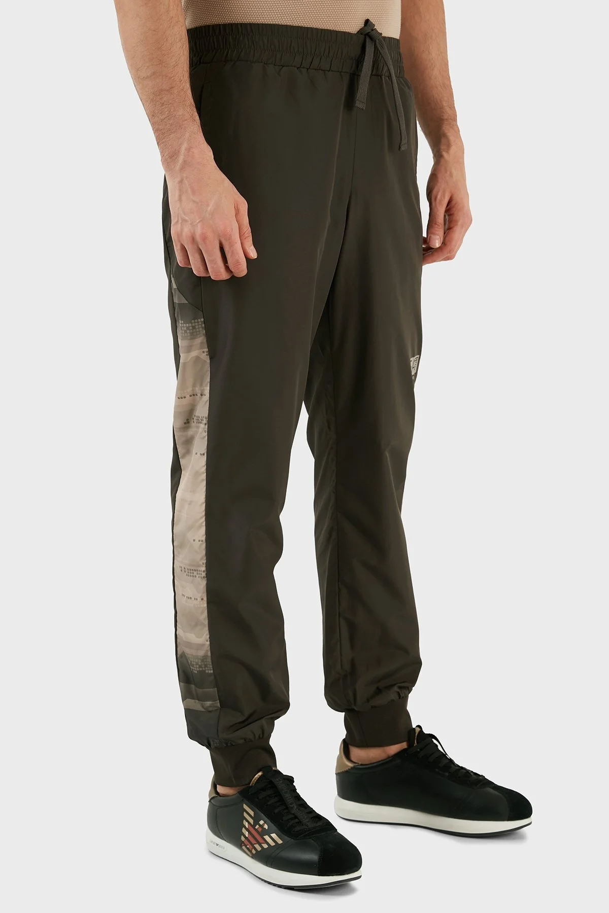 EA7 Regular Fit Fermuarlı Cepli Kapüşonlu Erkek Eşofman Takımı 3RPV04 PNP6Z 1997 KOYU KAHVE - 7