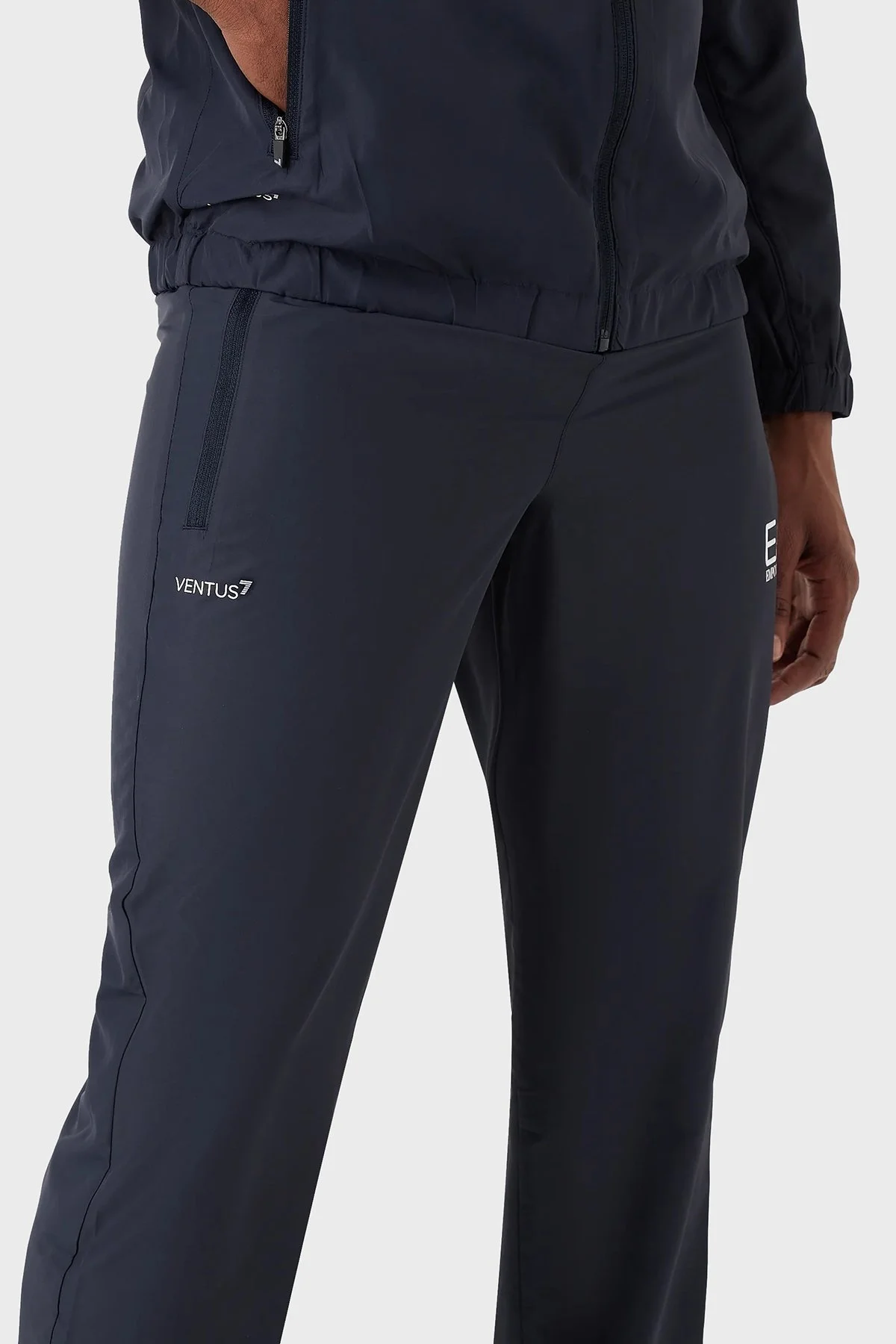 EA7 Regular Fit Fermuarlı Cepli Kapüşonlu Erkek Eşofman Takımı 8NPV08 PN4HZ 1554 LACİVERT - 4