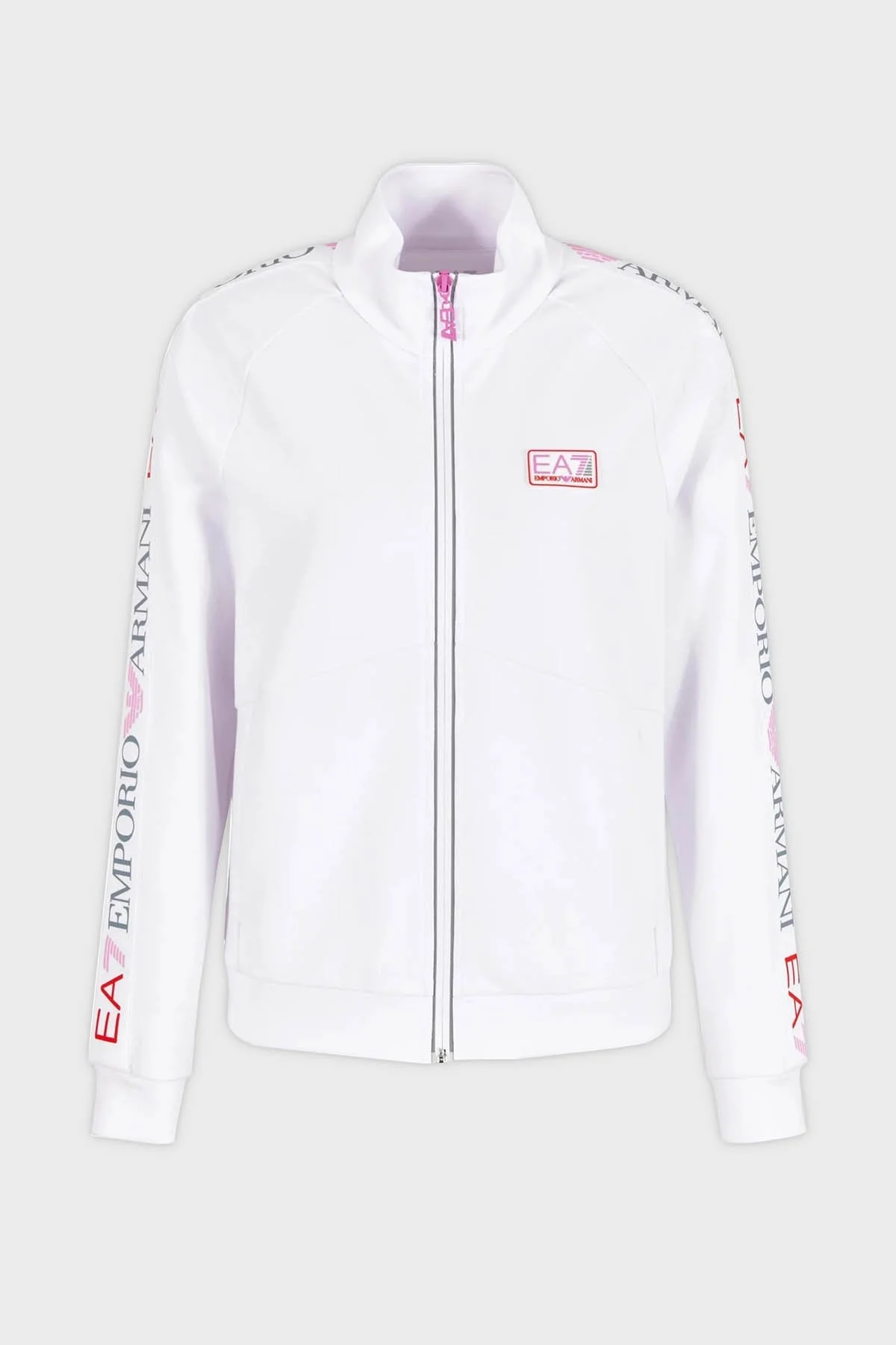 EA7 Regular Fit Fermuarlı Dik Yaka Bayan Sweat 3DTM17 TJKWZ 1100 BEYAZ - 5