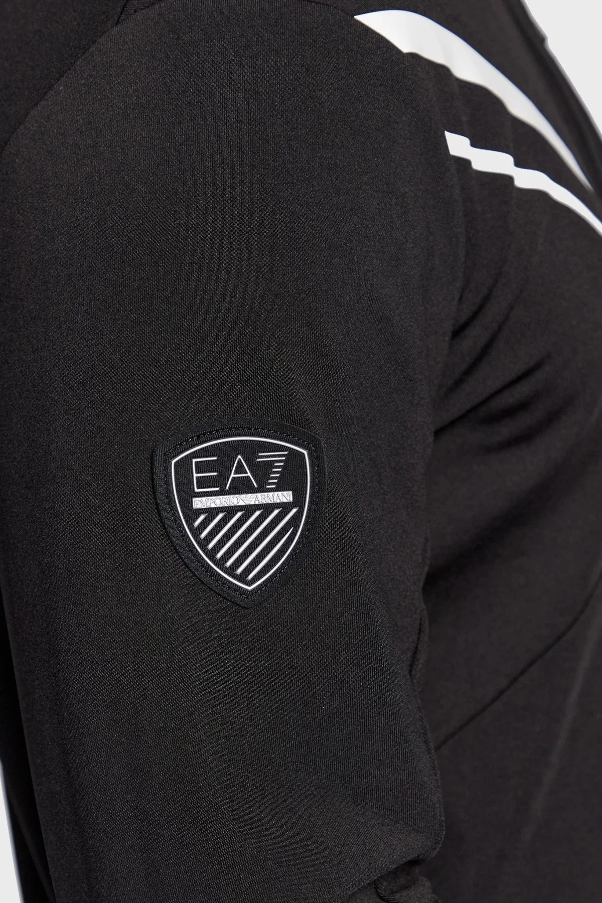EA7 Regular Fit Fermuarlı Dik Yaka Kışlık Erkek Sweat 6LPMC8 PJKAZ 1200 SİYAH - 5