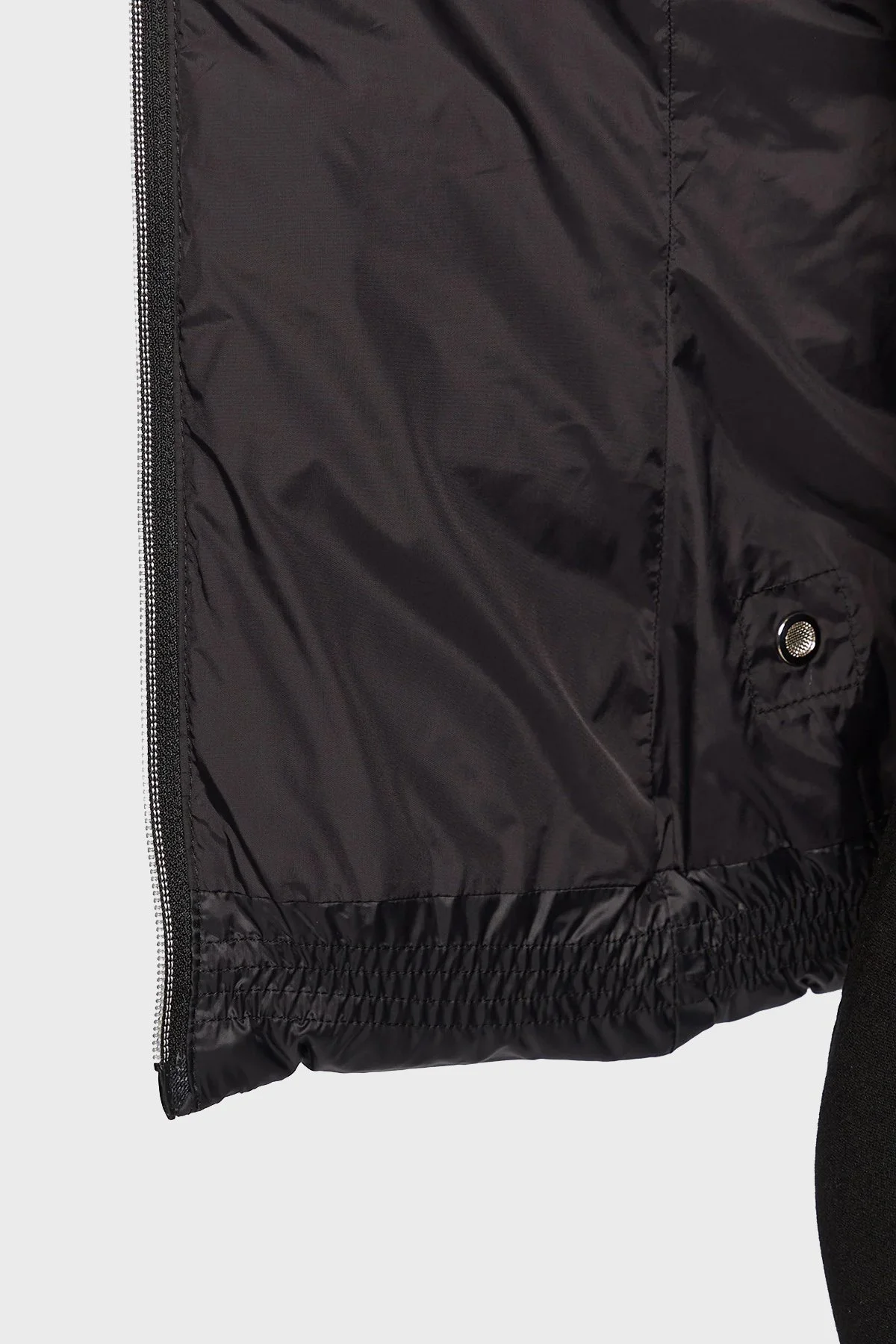 EA7 Regular Fit Fermuarlı Kapüşonlu Şişme Kadın Mont 6LTB03 TN88Z 1200 SİYAH - 5