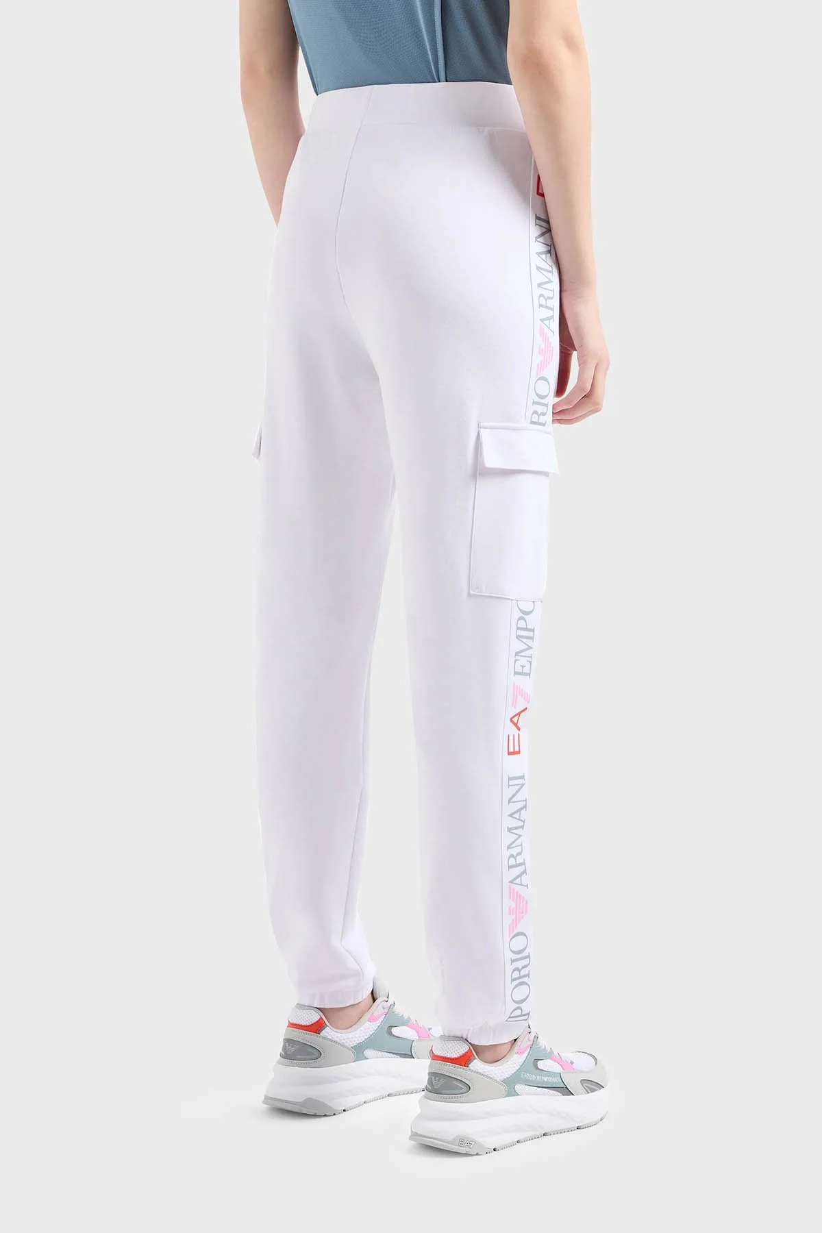 EA7 Regular Fit Jogger Spor Kadın Pantolon 3DTP64 TJKWZ 1100 BEYAZ - 2